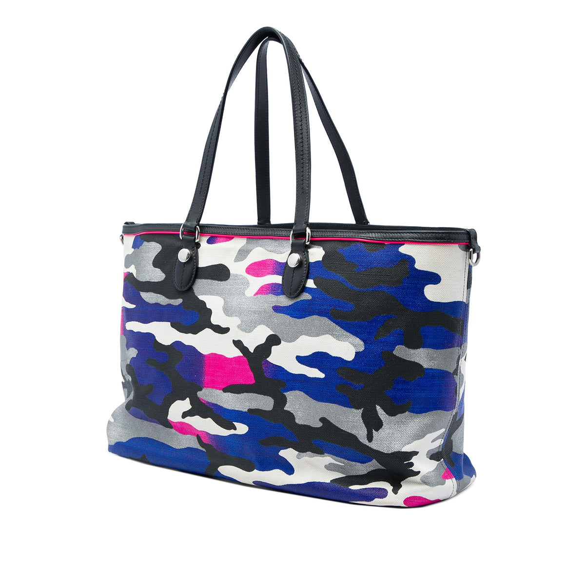 Dior Anselm Reyle Large Canvas Camouflage Tote