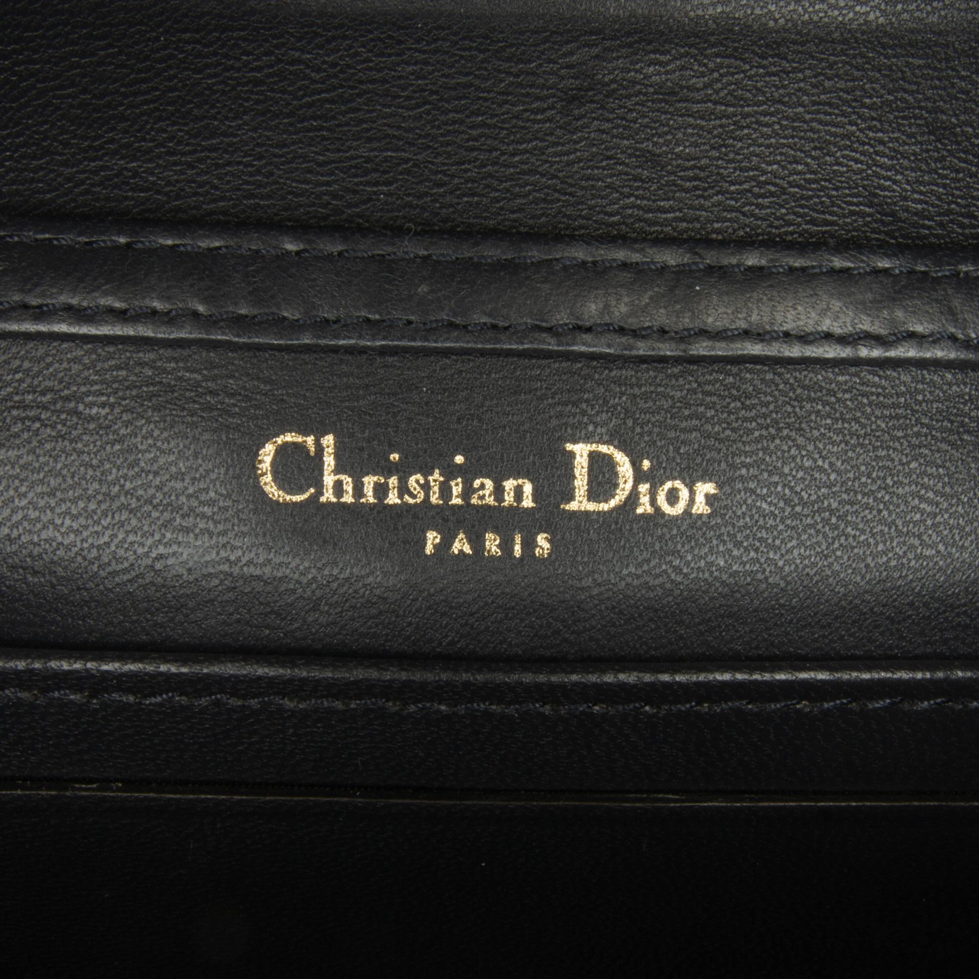 Dior Baby Patent Microcannage Diorama Wallet on Chain (SHG-Cem0dN)