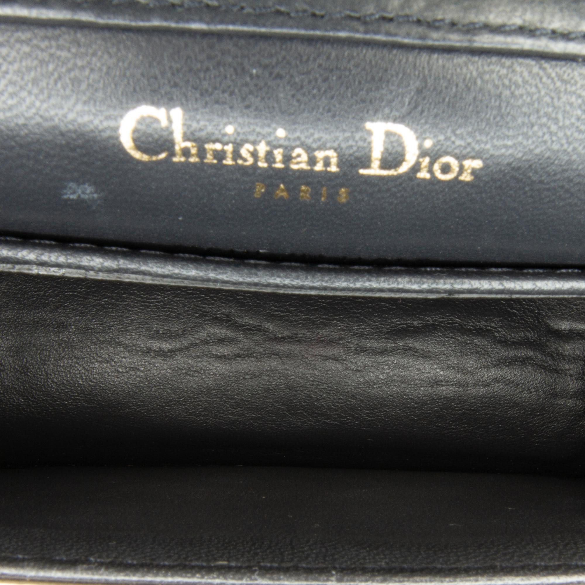 Dior Baby Patent Microcannage Diorama Wallet on Chain (SHG-Cem0dN)