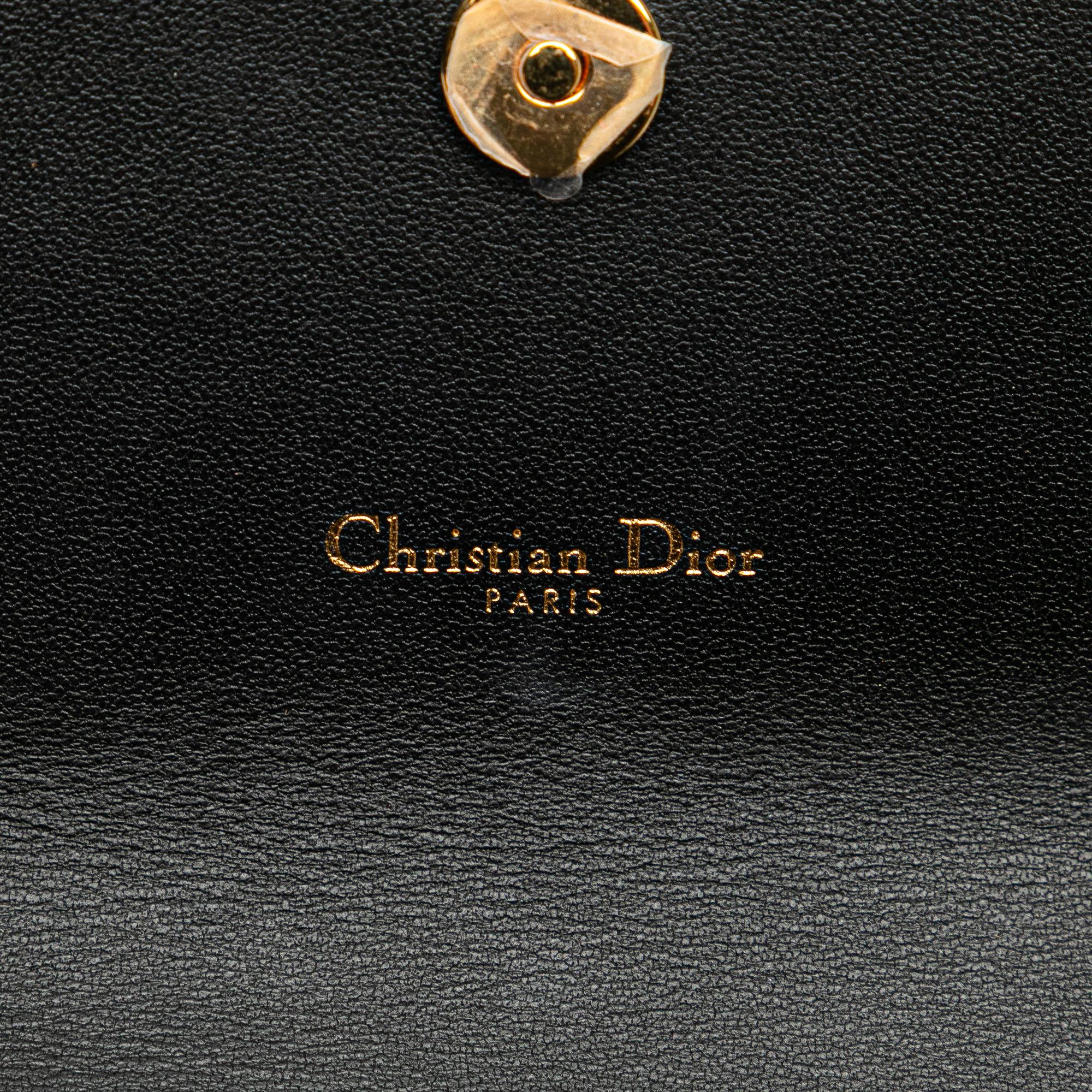 Dior Calfskin Cannage Caro Chain Belt Bag