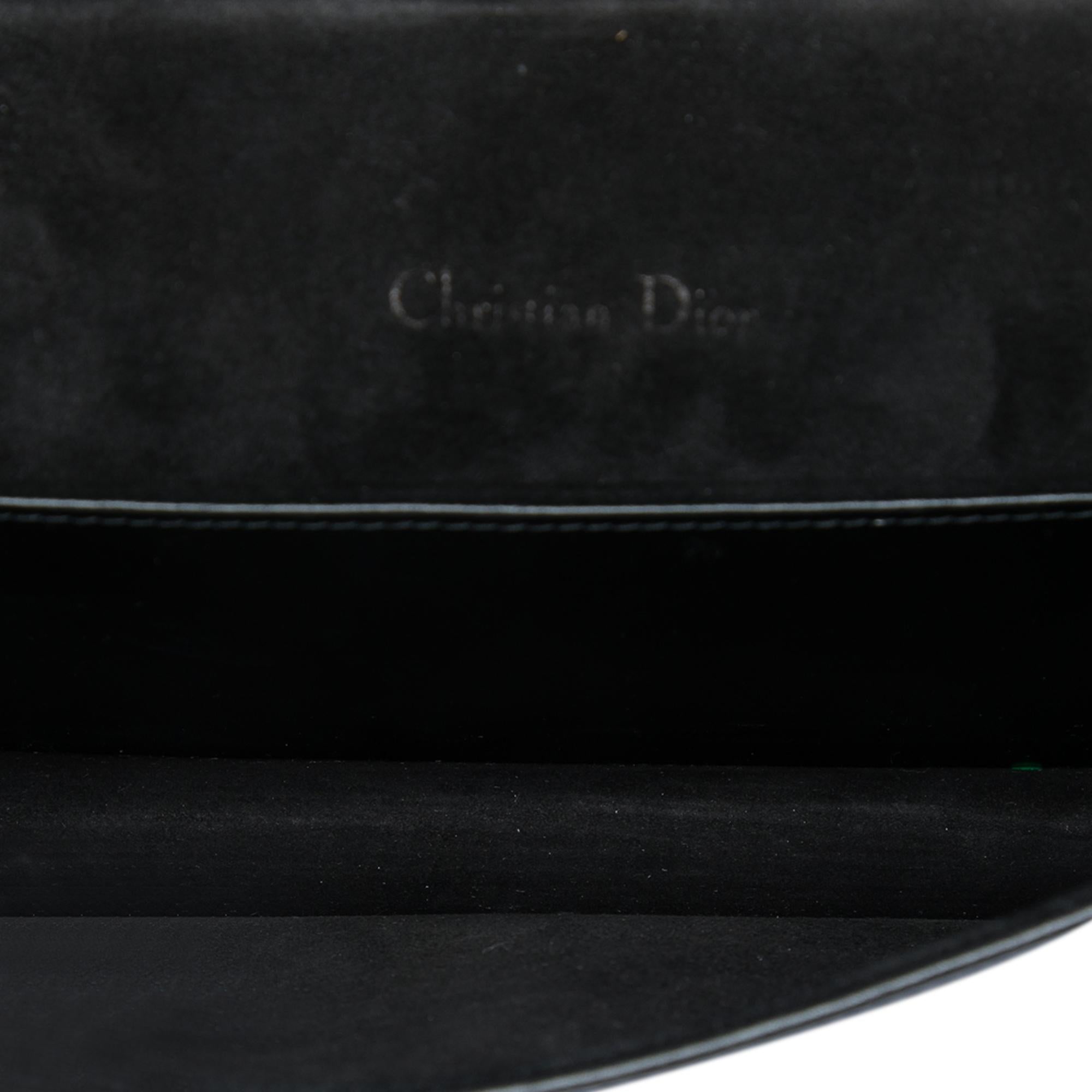 Dior Calfskin Cannage Diamond Lady Dior Wallet On Chain