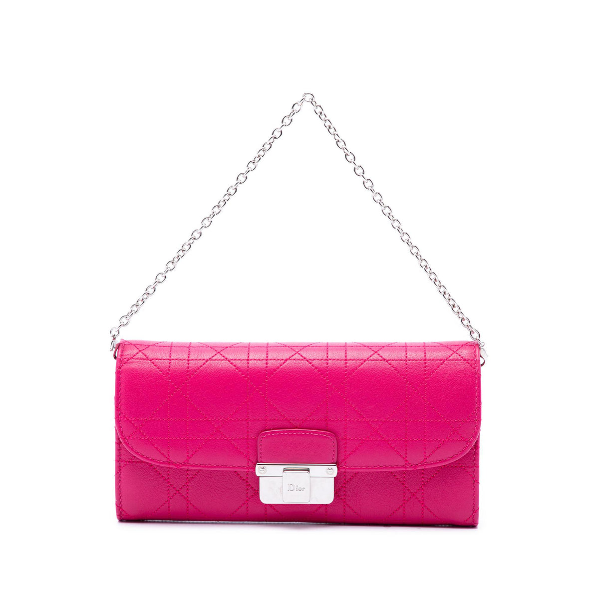 Dior Calfskin Cannage Diorling Wallet on Chain