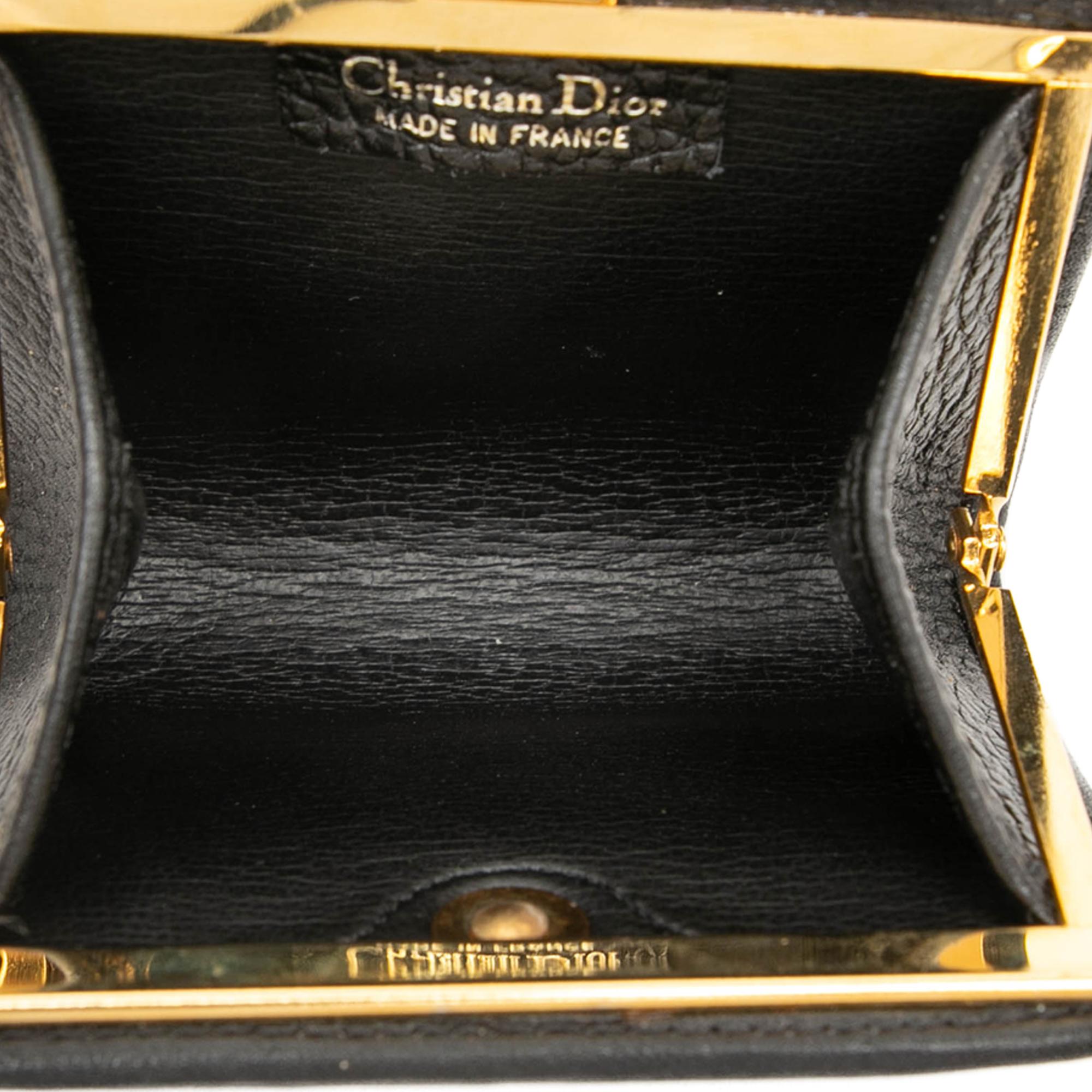 Dior Calfskin Clasp Coin Purse