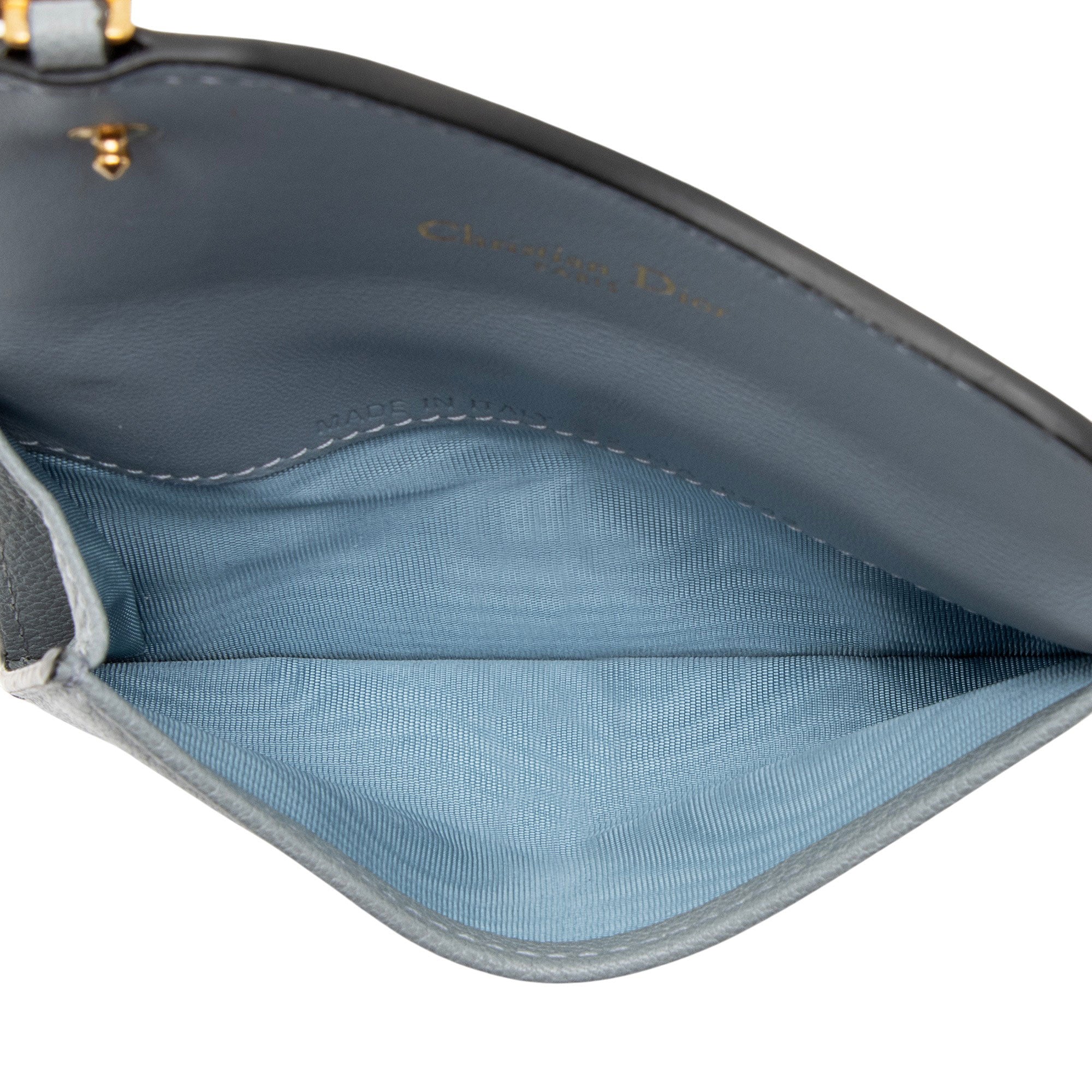 Dior Calfskin Saddle Cosmos Zipped Card Holder