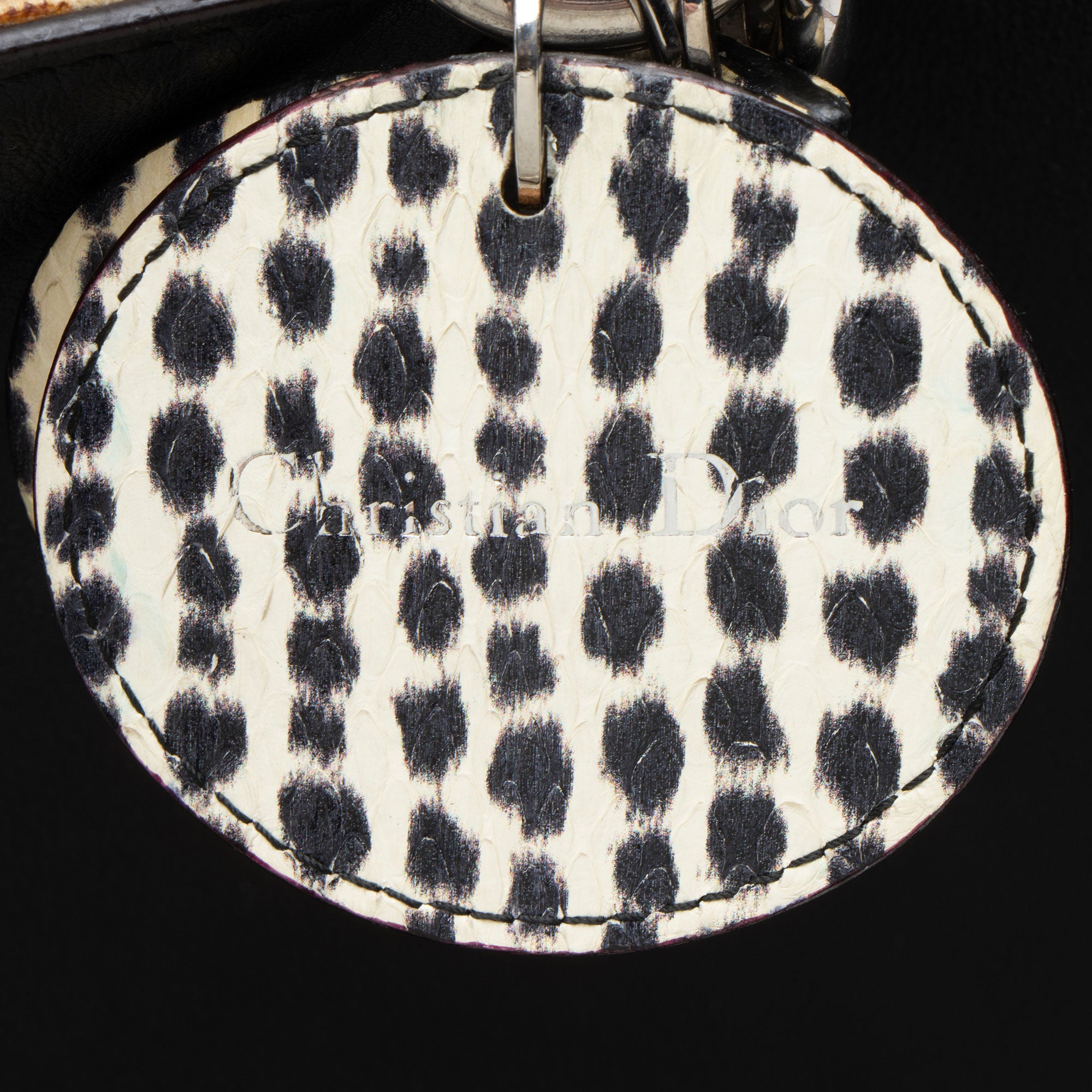 Dior Calfskin Snakeskin Diorissimo Large Tote