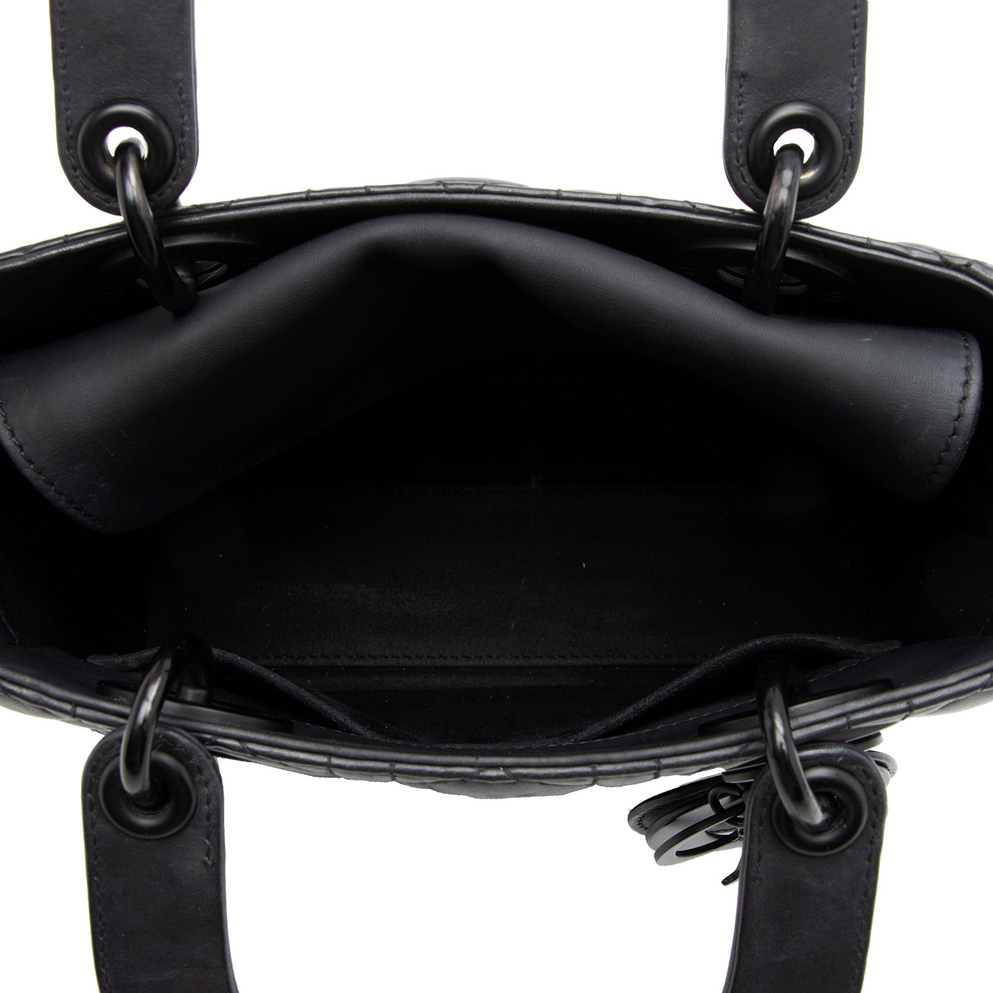 Dior Calfskin Ultra Matte Lady Dior Small Tote (SHF-MCFuwA)
