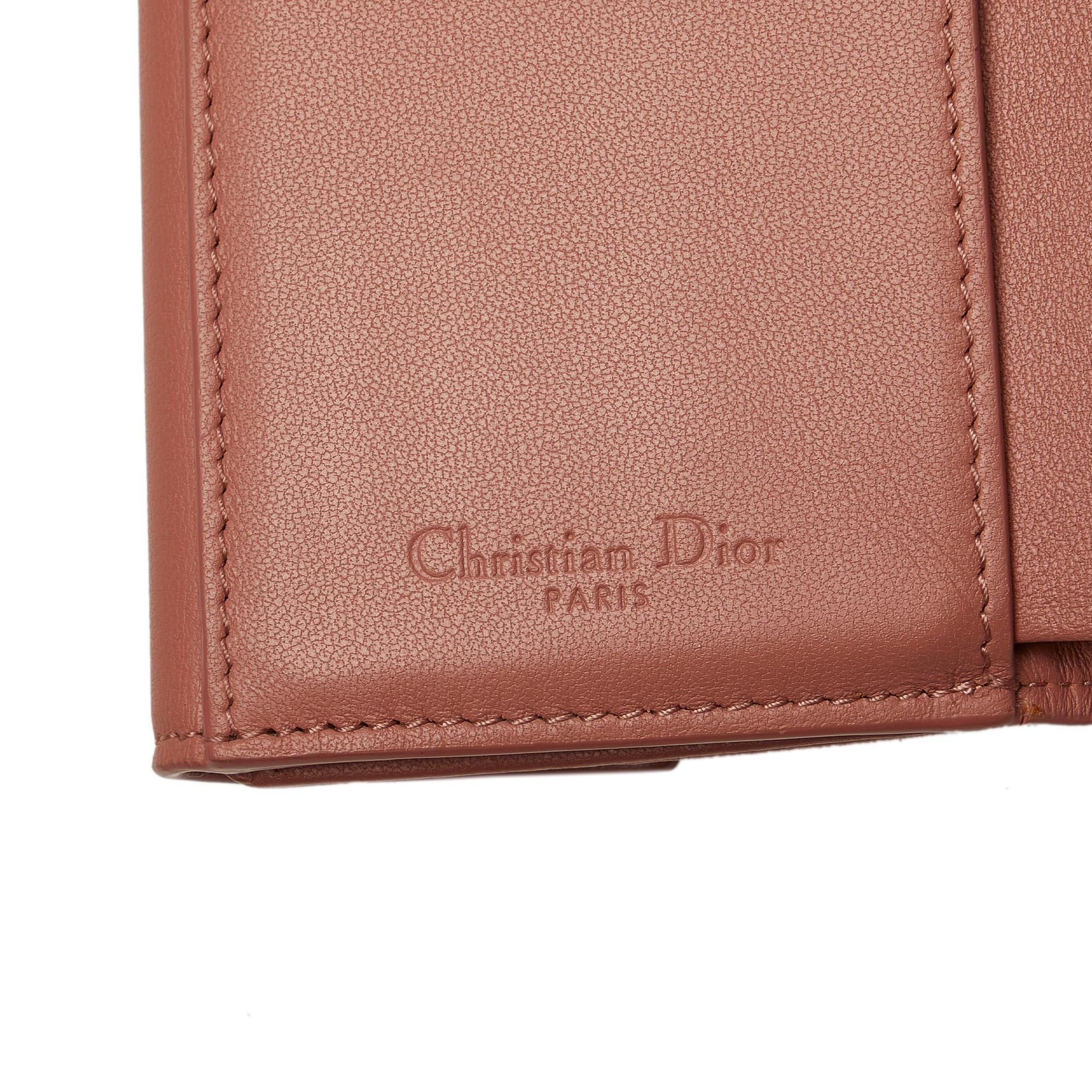 Dior Cannage Lady Dior Lotus Wallet (SHG-V7TnAC)