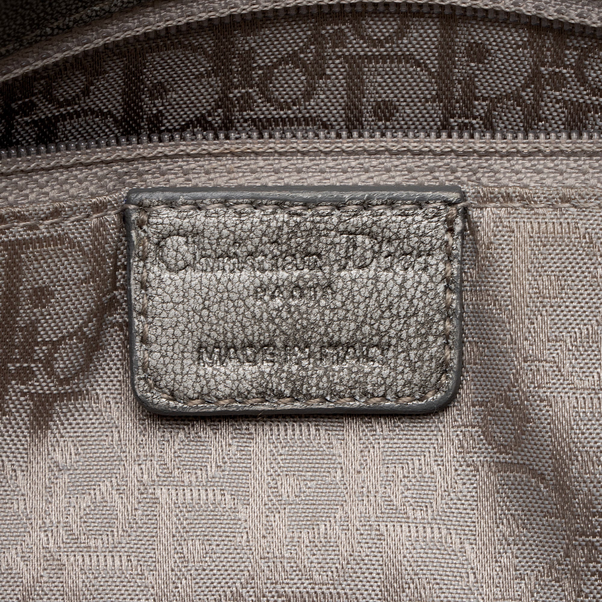 Dior Metallic Cannage Lambskin Flap Shoulder Bag