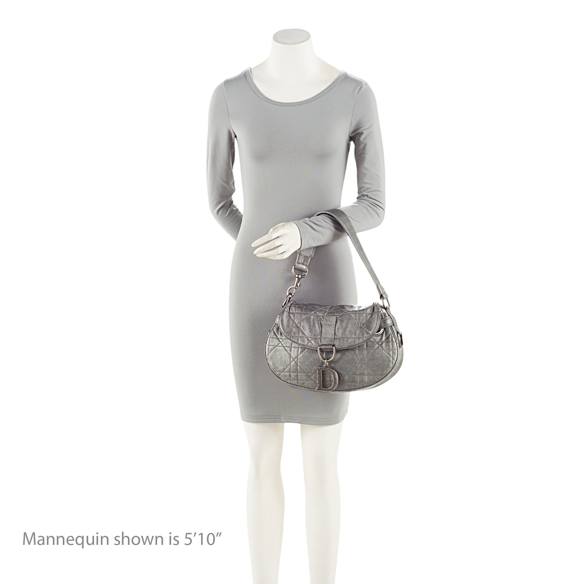 Dior Metallic Cannage Lambskin Flap Shoulder Bag