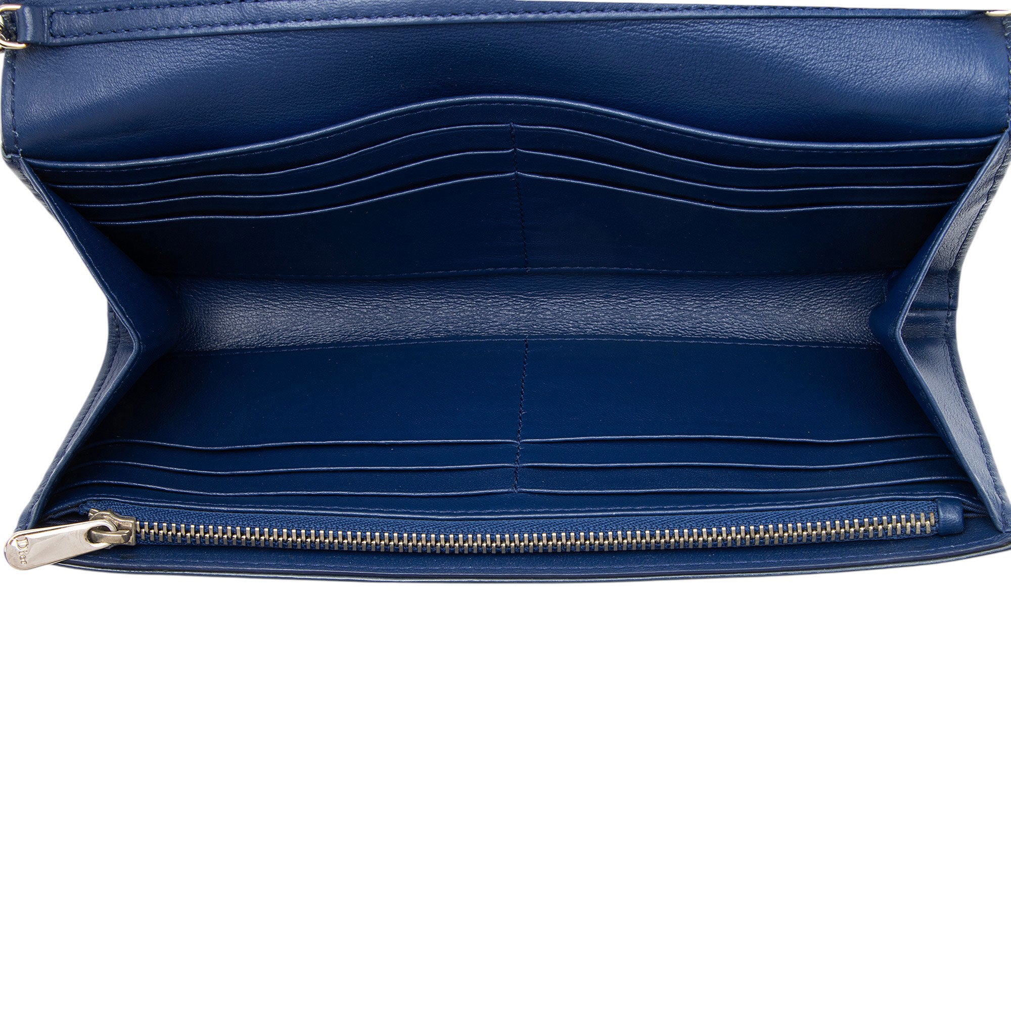 Dior Cannage Patent Leather Miss Dior Wallet on Chain