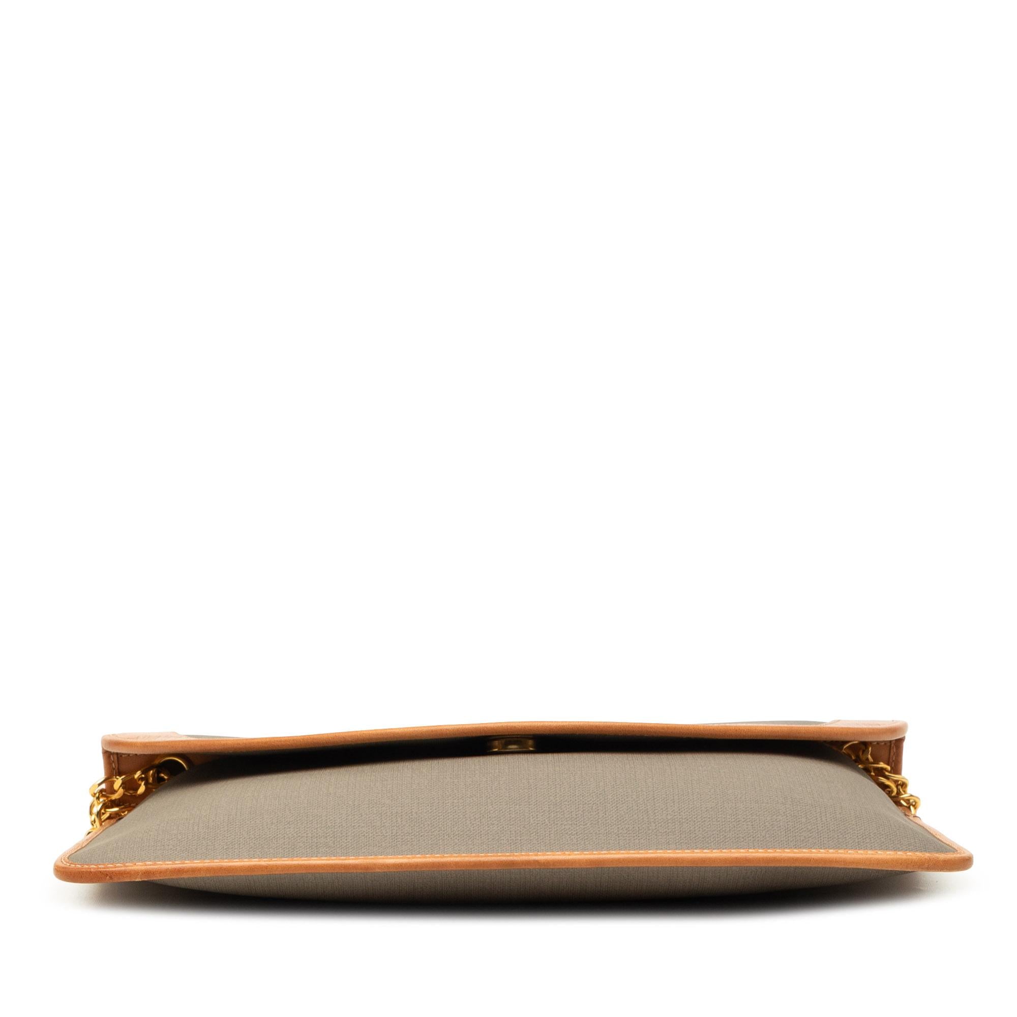 Dior Canvas Chain Shoulder Bag