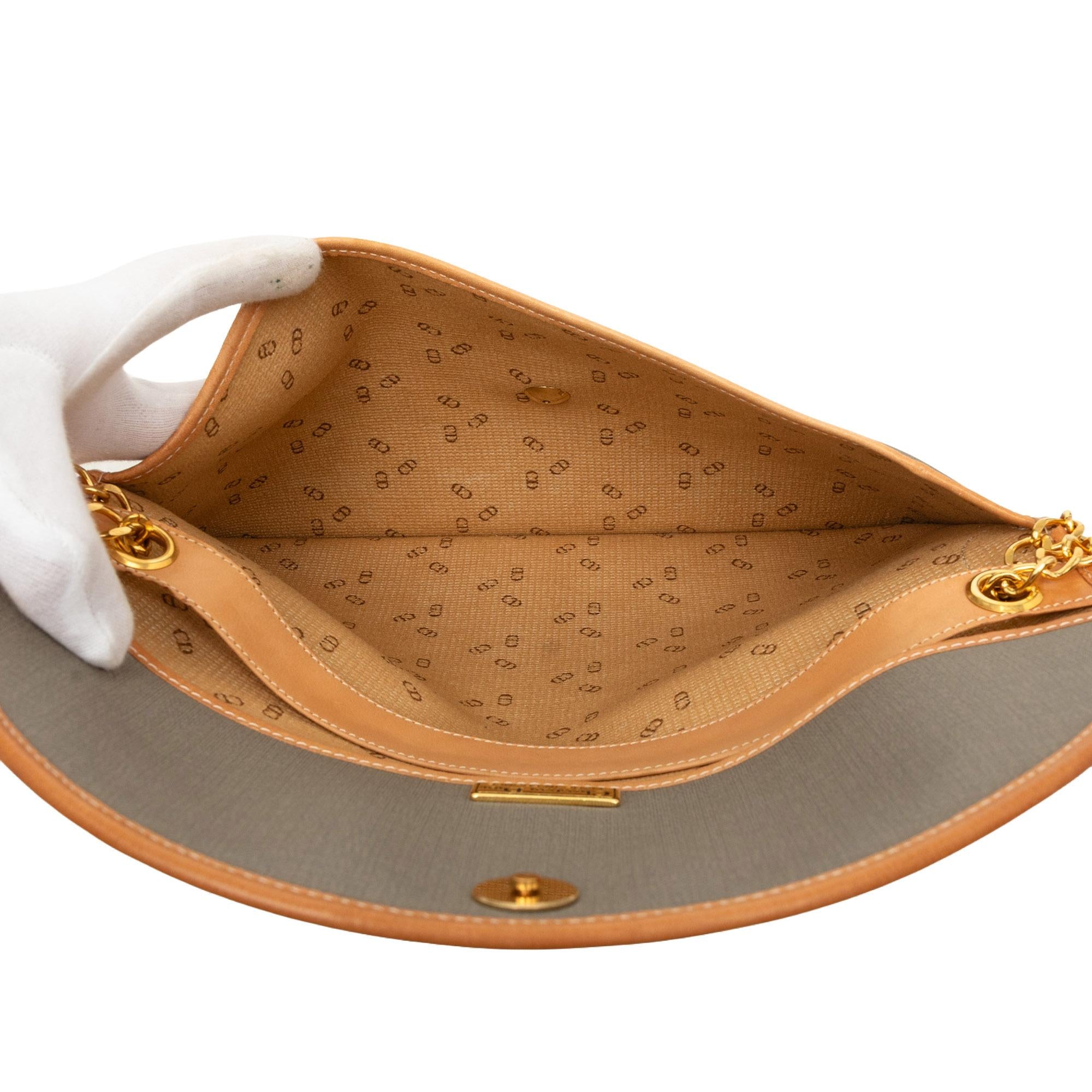 Dior Canvas Chain Shoulder Bag