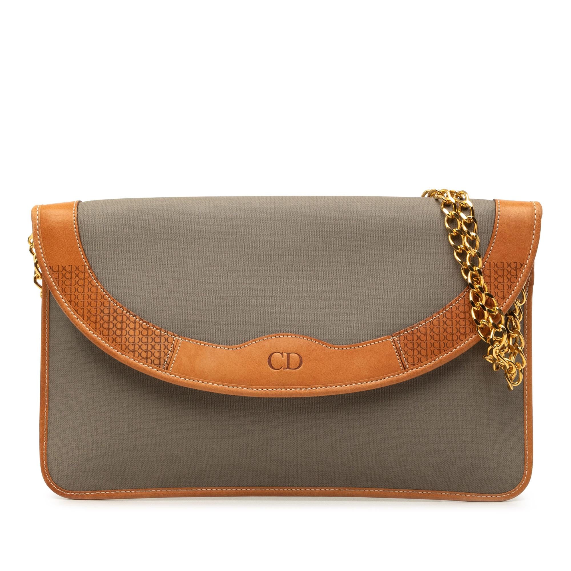 Dior Canvas Chain Shoulder Bag