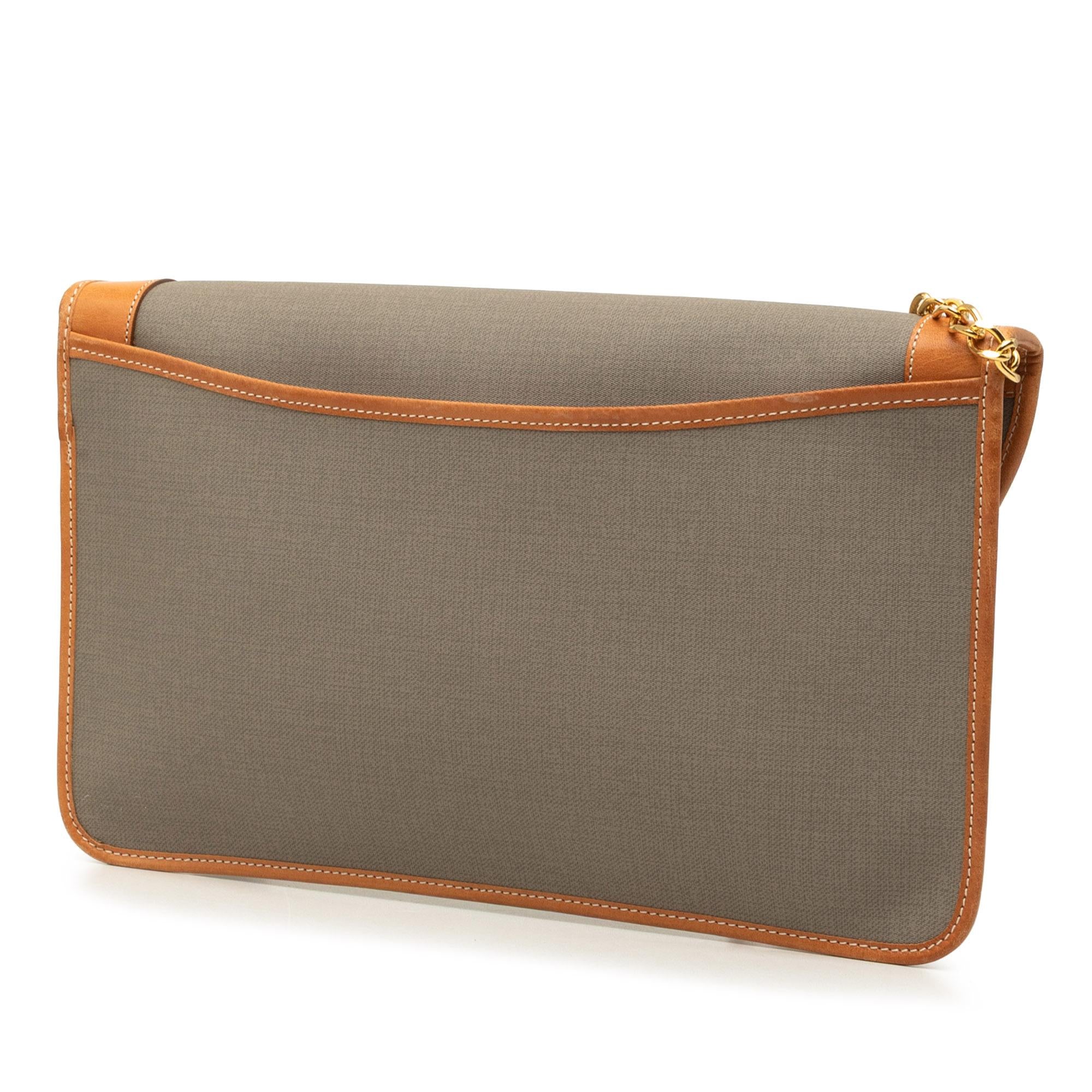 Dior Canvas Chain Shoulder Bag