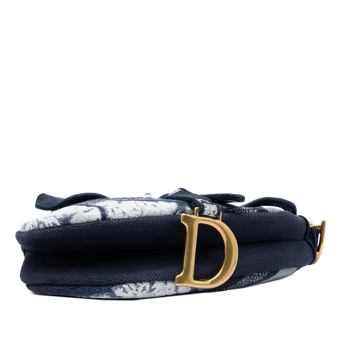 Dior Canvas Embroidered Tie Dye Saddle Bag