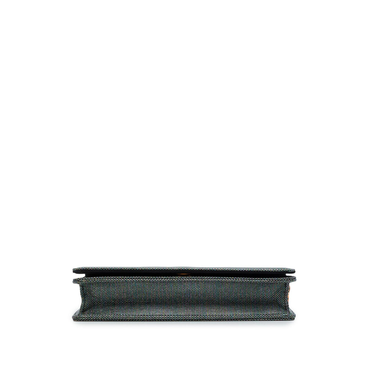 Dior Coated Canvas Houndstooth Wallet on Chain