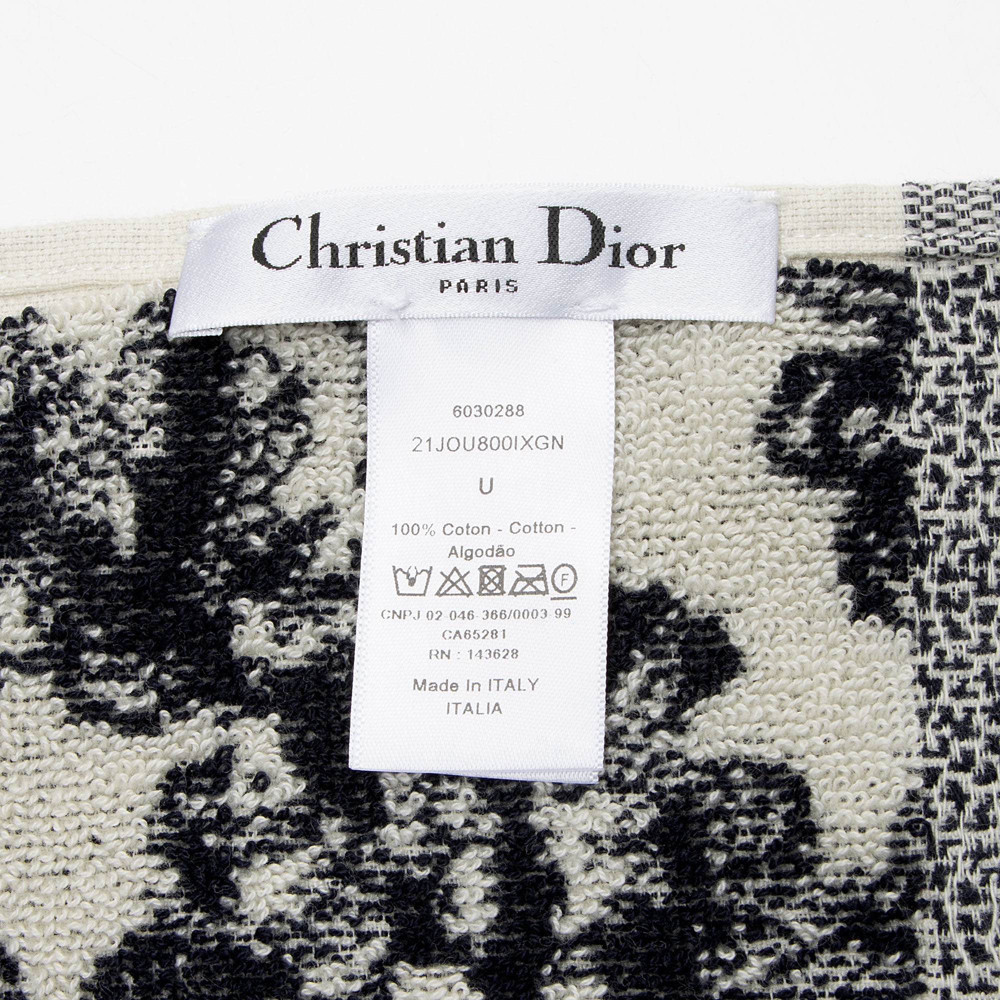 Dior Cotton Toile De Jouy Beach Towel