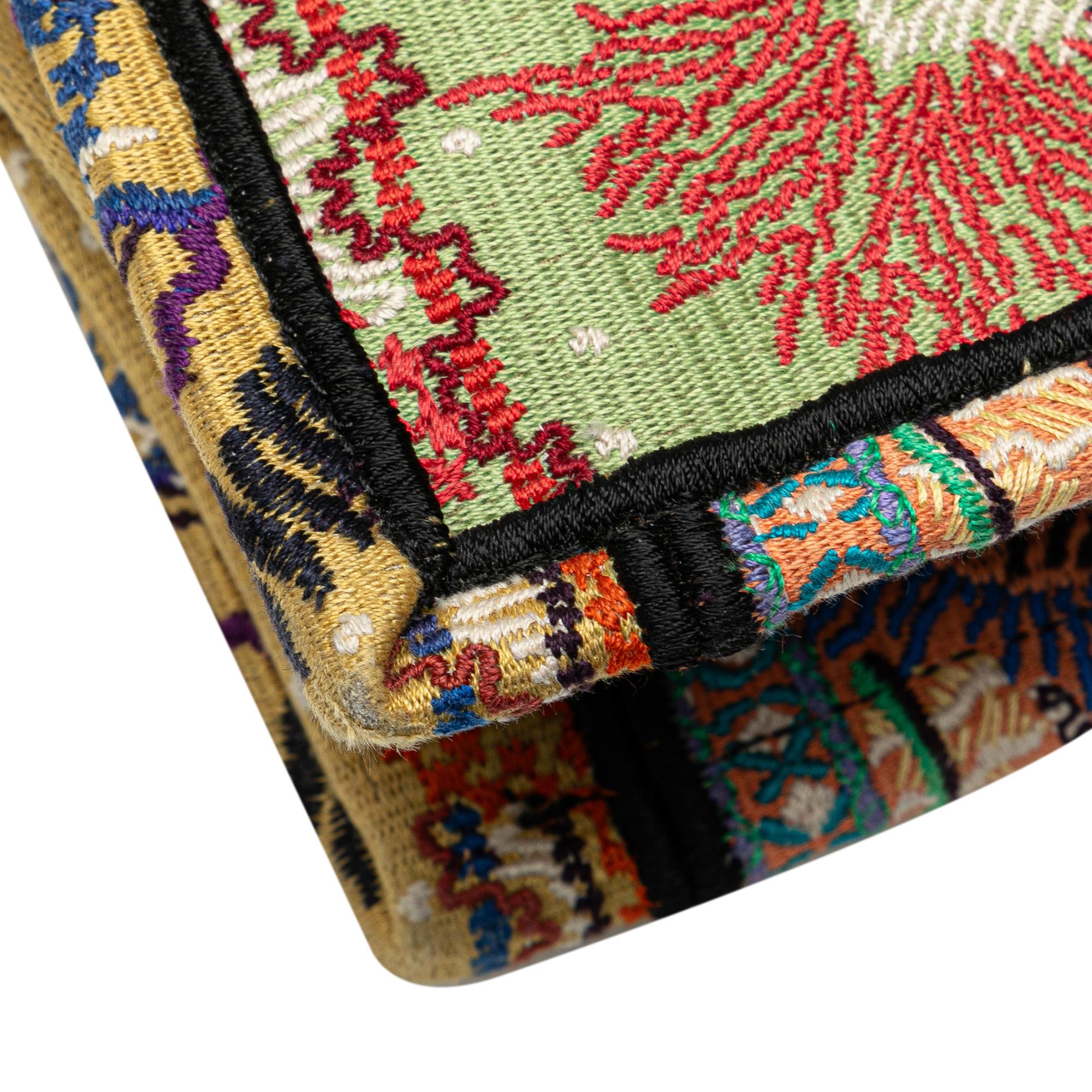 Dior Cruise Large Lights Embroidered Multicolor Canvas Book Tote (SHG-FQZtOd)
