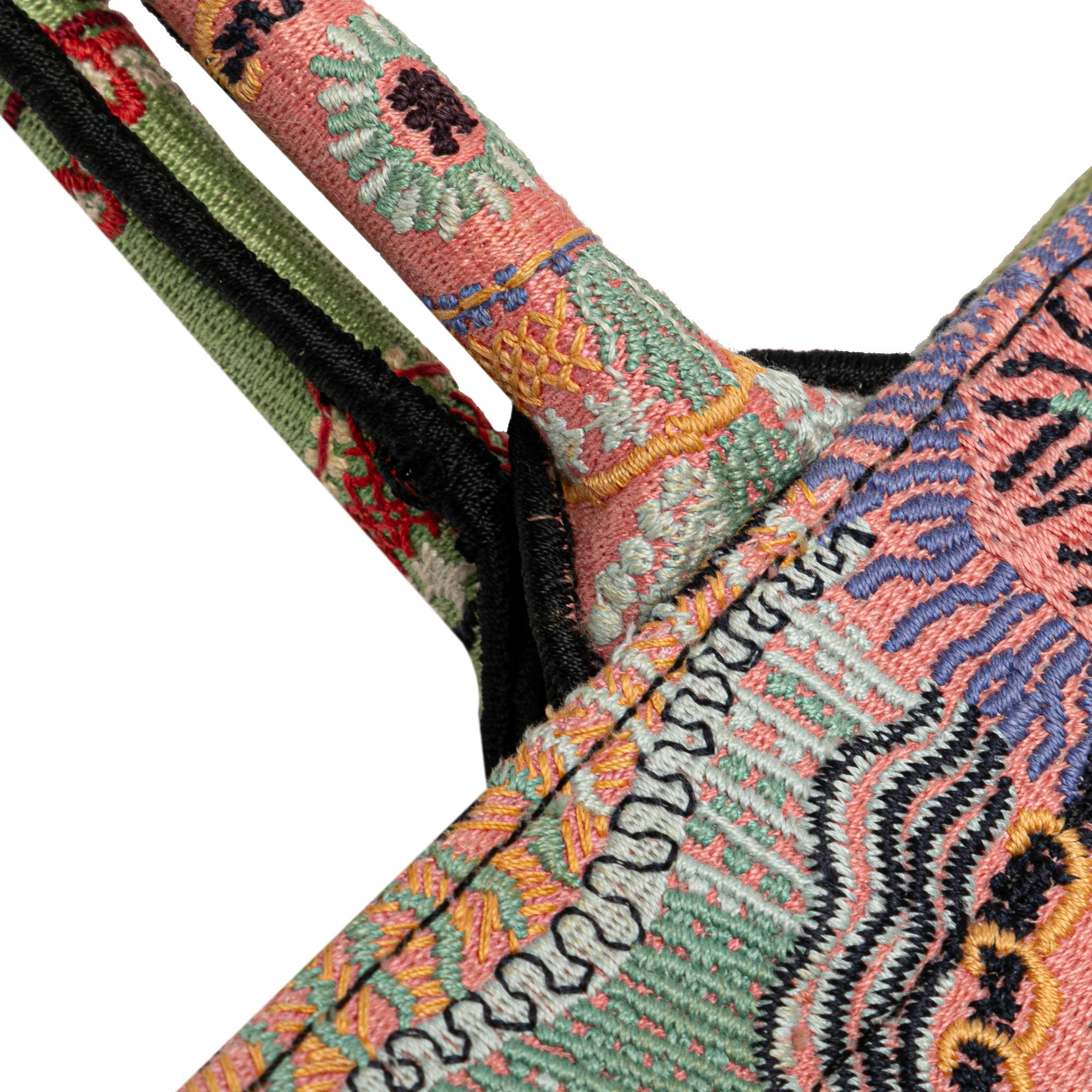 Dior Cruise Large Lights Embroidered Multicolor Canvas Book Tote (SHG-FQZtOd)