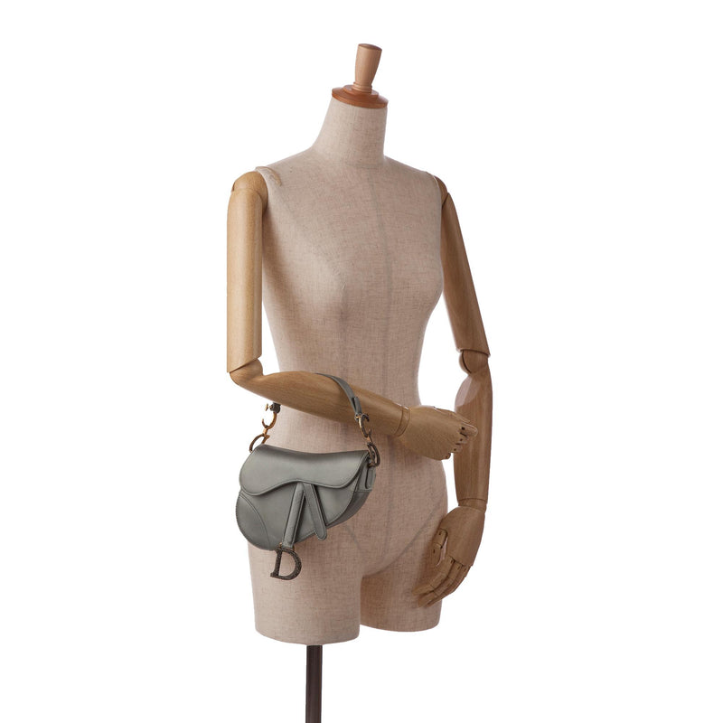 Dior Crystal Embellished Satin Saddle Bag SHG FnQ7MS LuxeDH
