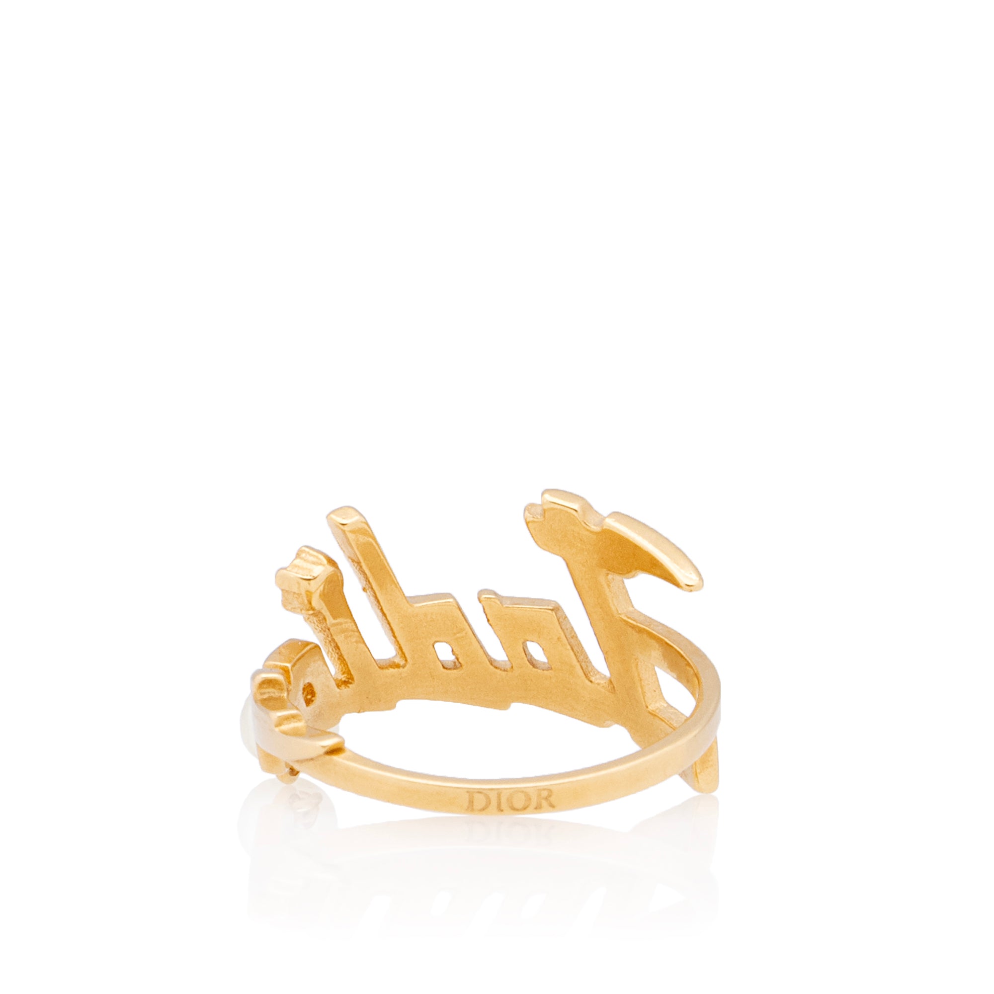 Dior Crystal Faux Pearl J'Adior Ring - Size 6 1/2 (SHF-6m36Cd) Dior Crystal Faux Pearl J'Adior Ring - Size 6 1/2 (SHF-6m36Cd)