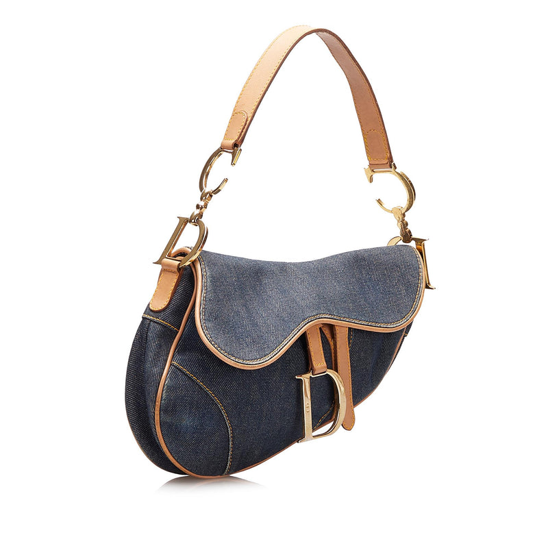 Denim dior saddle bag shop