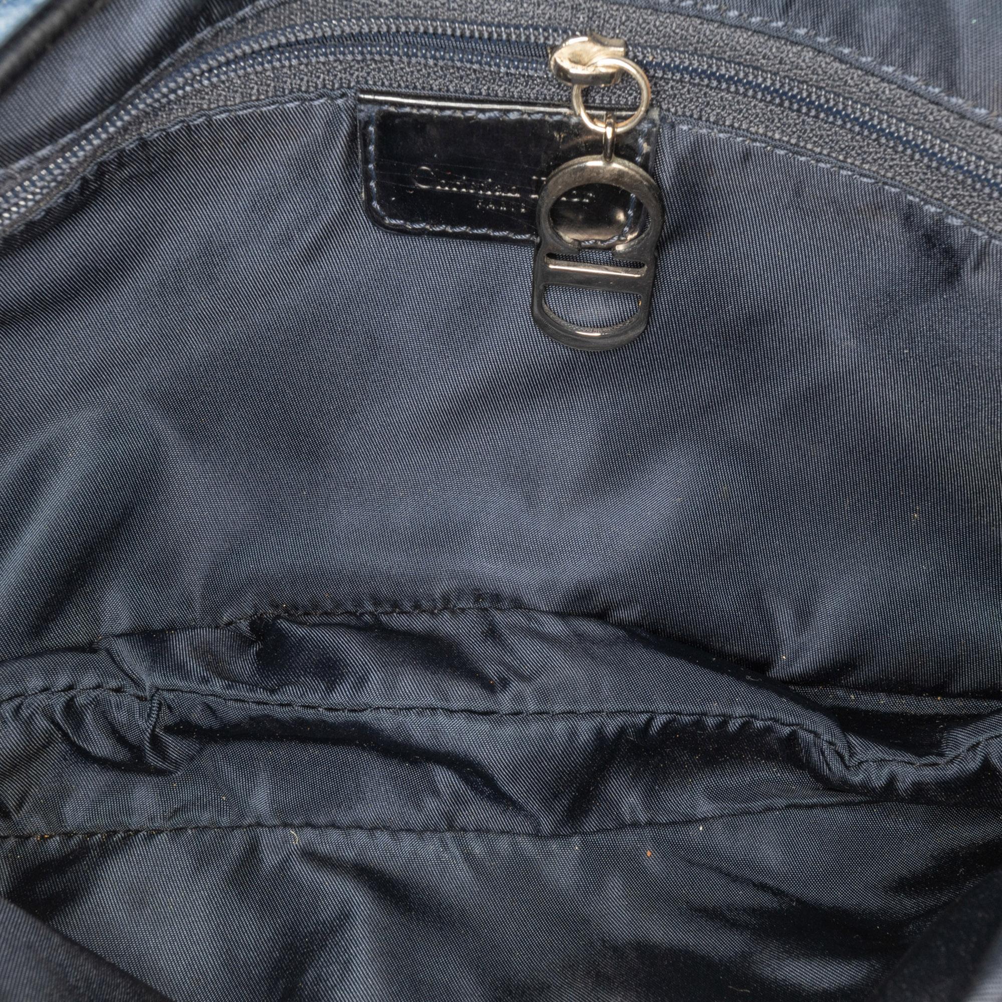 Dior Denim Speedway Double Saddle Shoulder Bag (SHG-xIMB05)