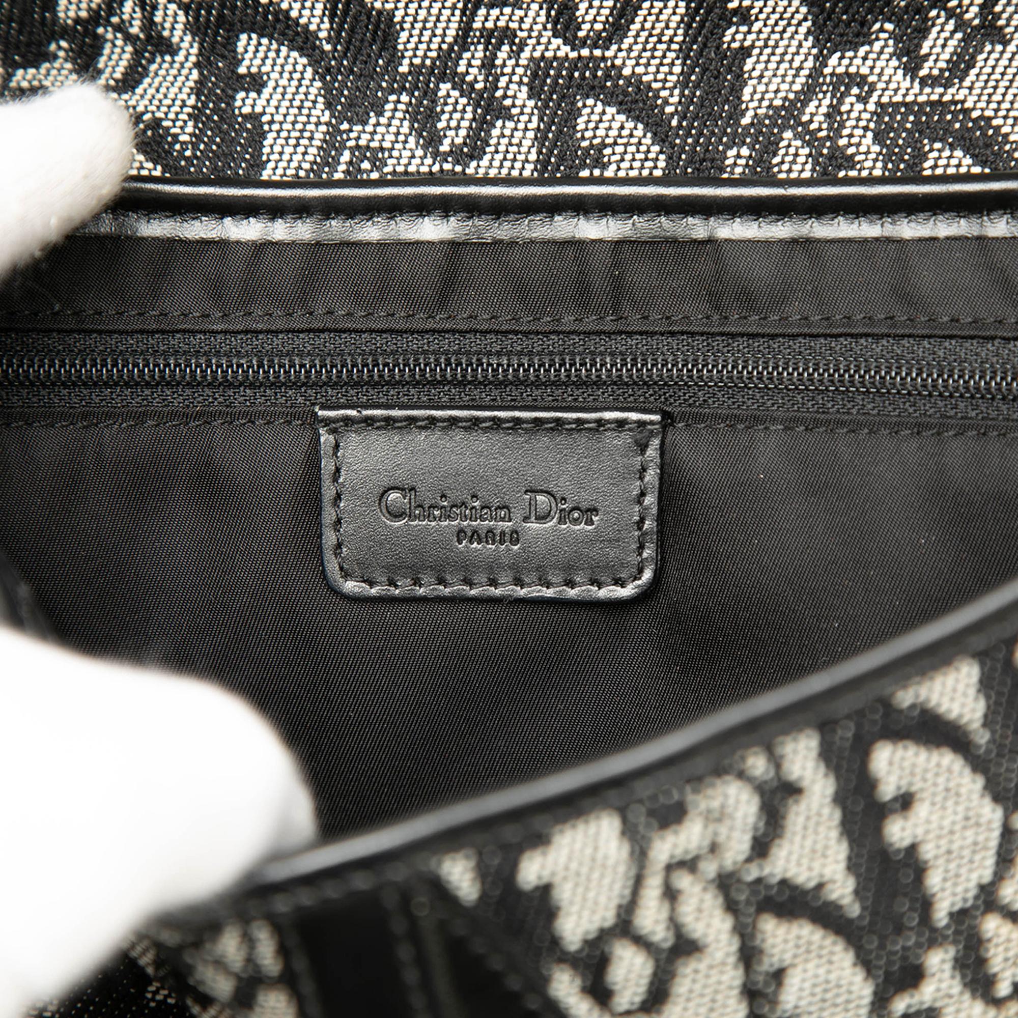Dior Diorissimo Canvas Saddle Bag