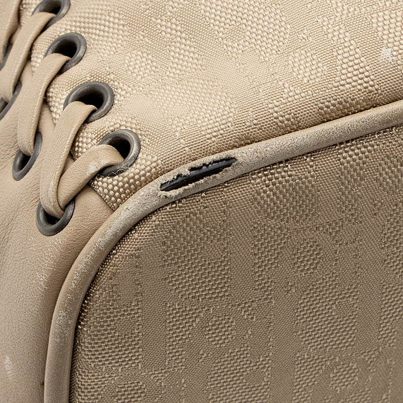Dior Diorissimo Nylon Leather Ethnic Medium Hobo - FINAL SALE (SHF-19443)