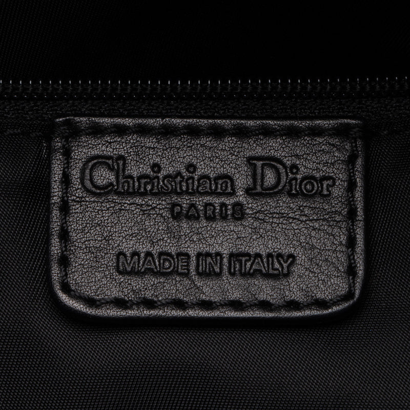 Dior Diorissimo Nylon Leather Ethnic Medium Hobo (SHF-BcJaYH)