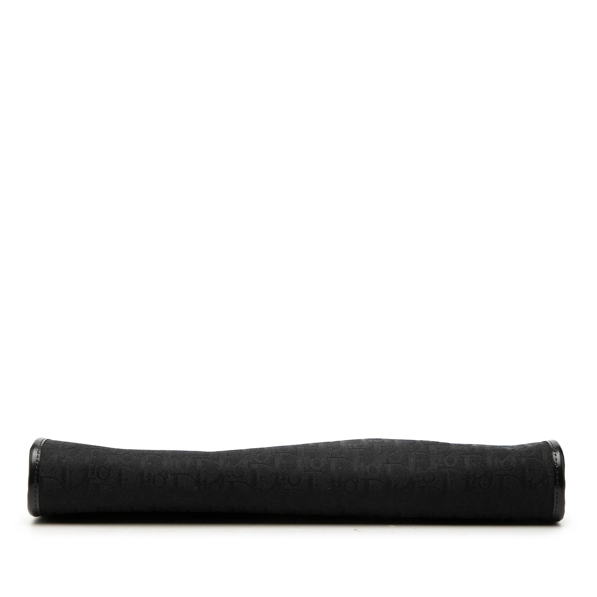 Dior Diorissimo Trotter Canvas Clutch With Chain