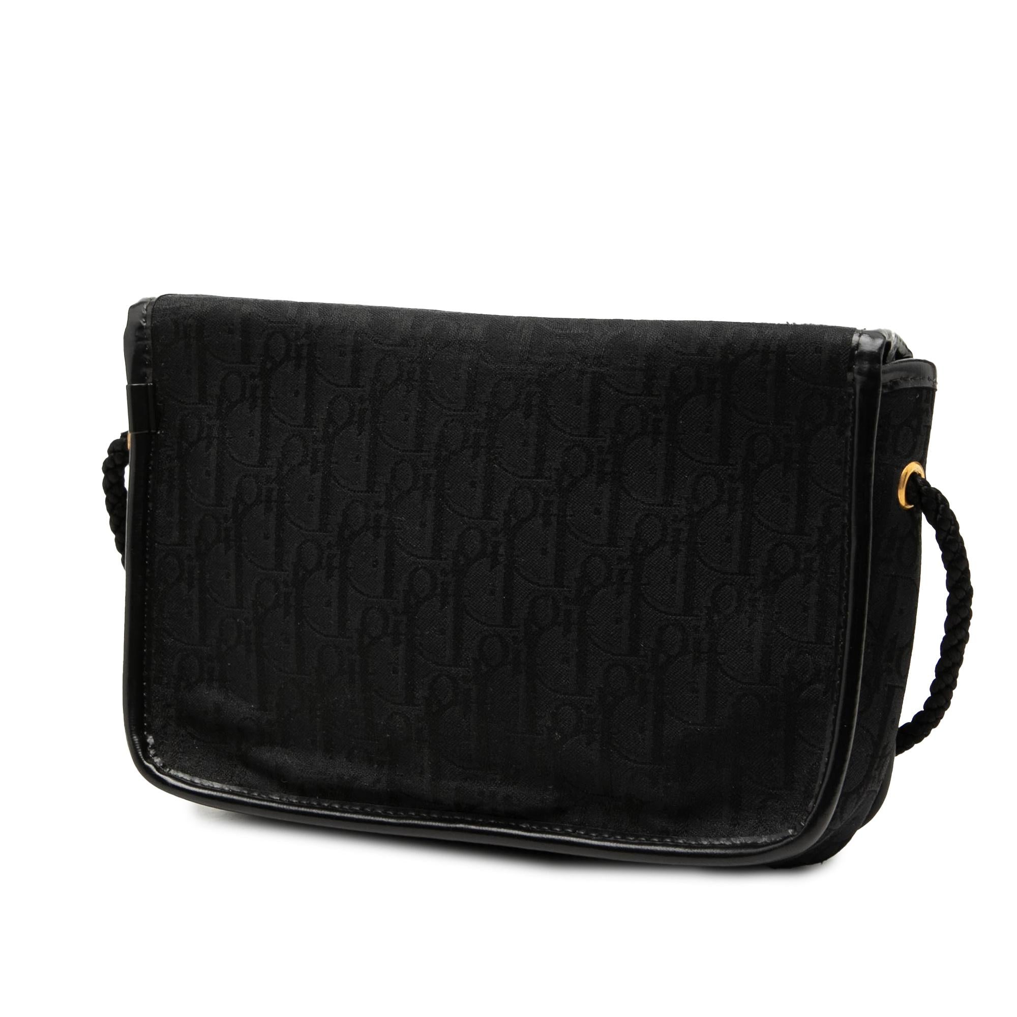 Dior Diorissimo Trotter Canvas Flap Crossbody