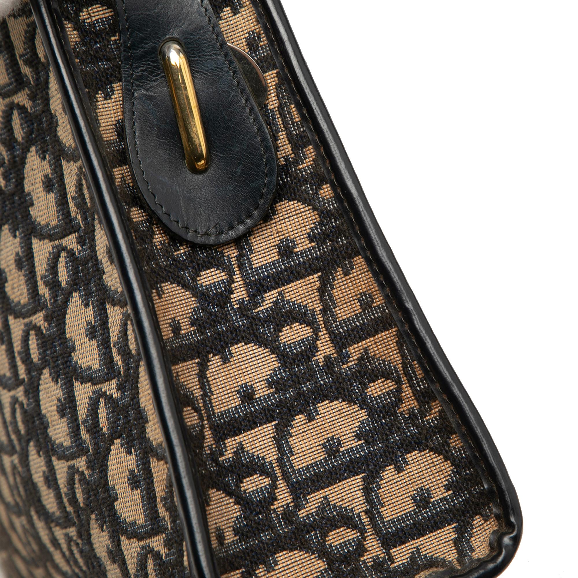 Dior Diorissimo Trotter Canvas Shoulder Bag
