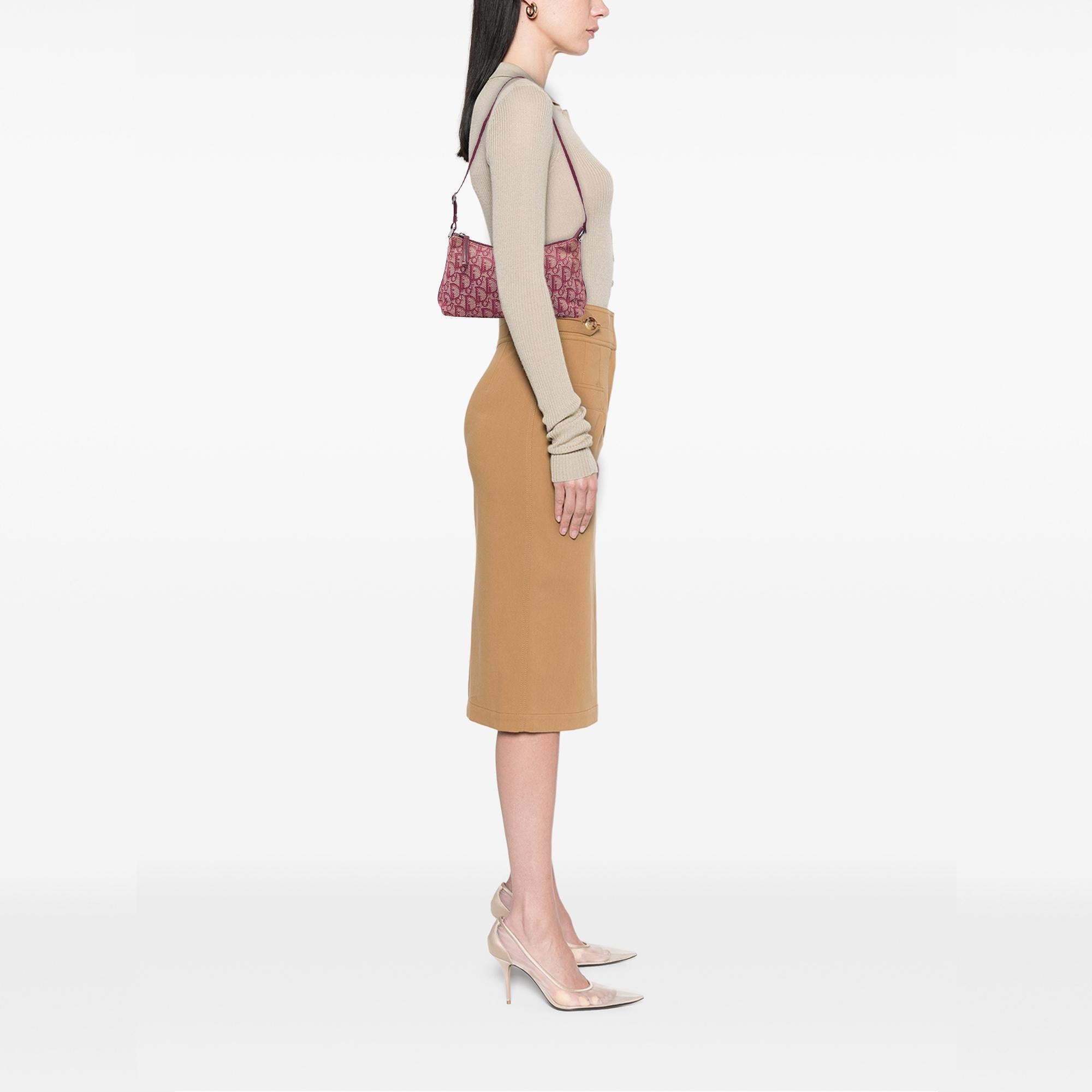 Dior Diorissimo Trotter Canvas Shoulder Bag