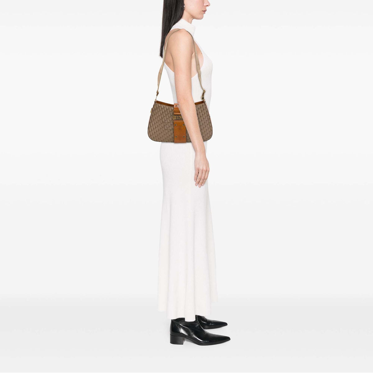 Dior Diorissimo Trotter Canvas Street Chic Columbus Shoulder Bag