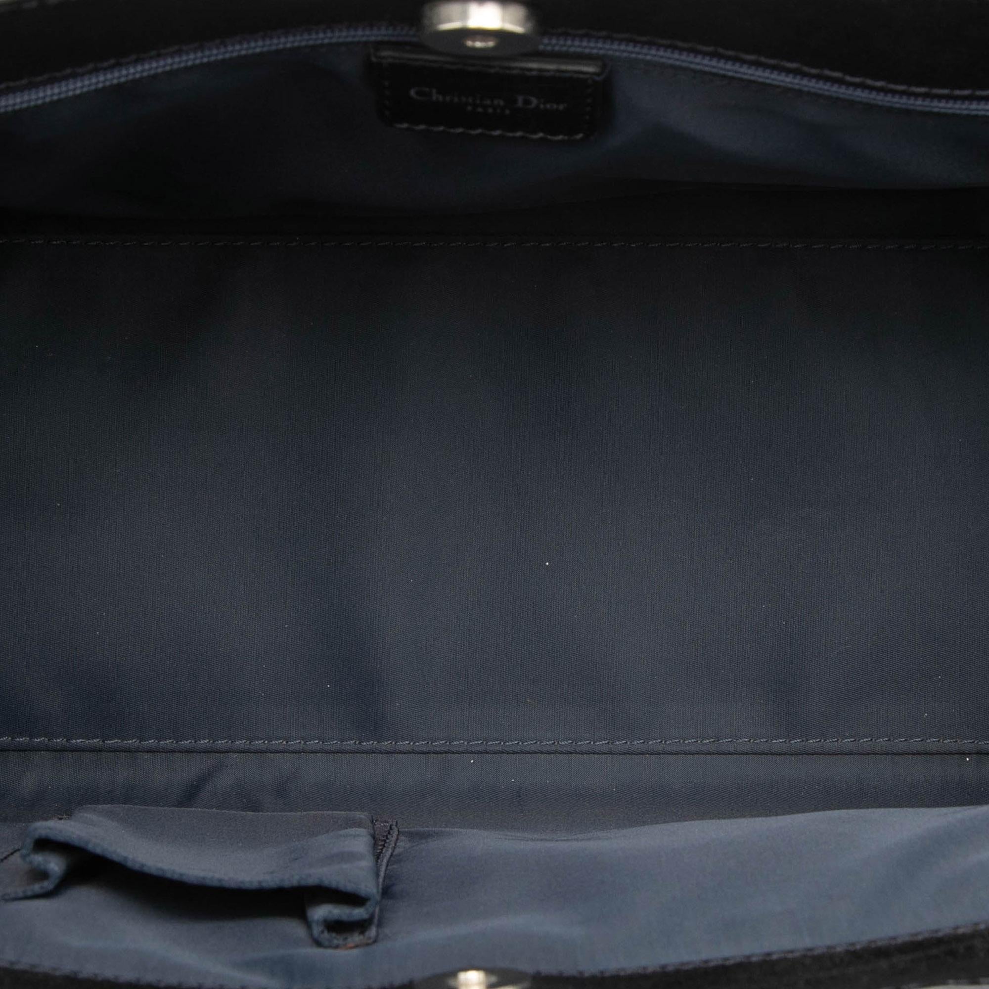 Dior Diorissimo Trotter Denim Flight Handle Bag