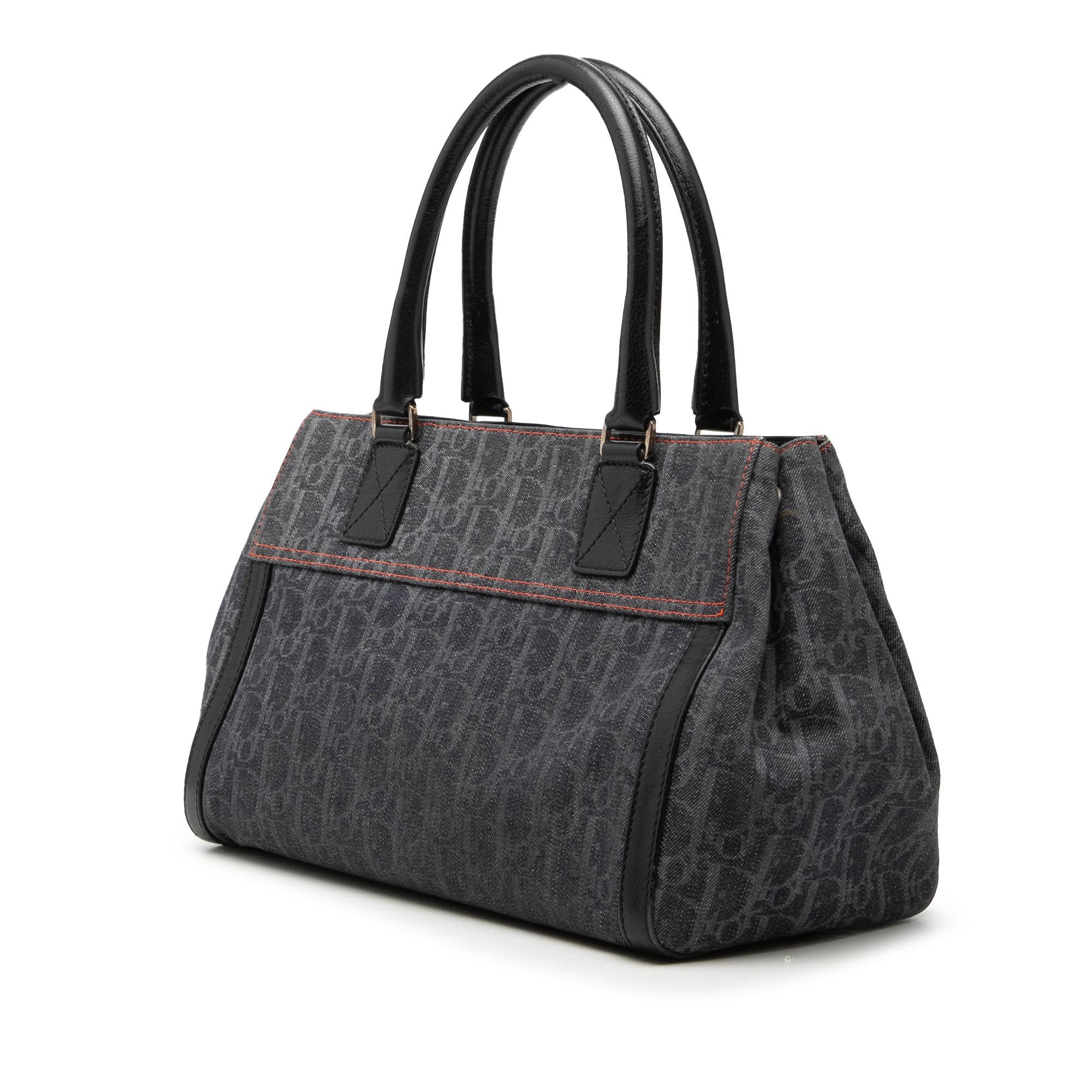 Dior Diorissimo Trotter Denim Flight Handle Bag
