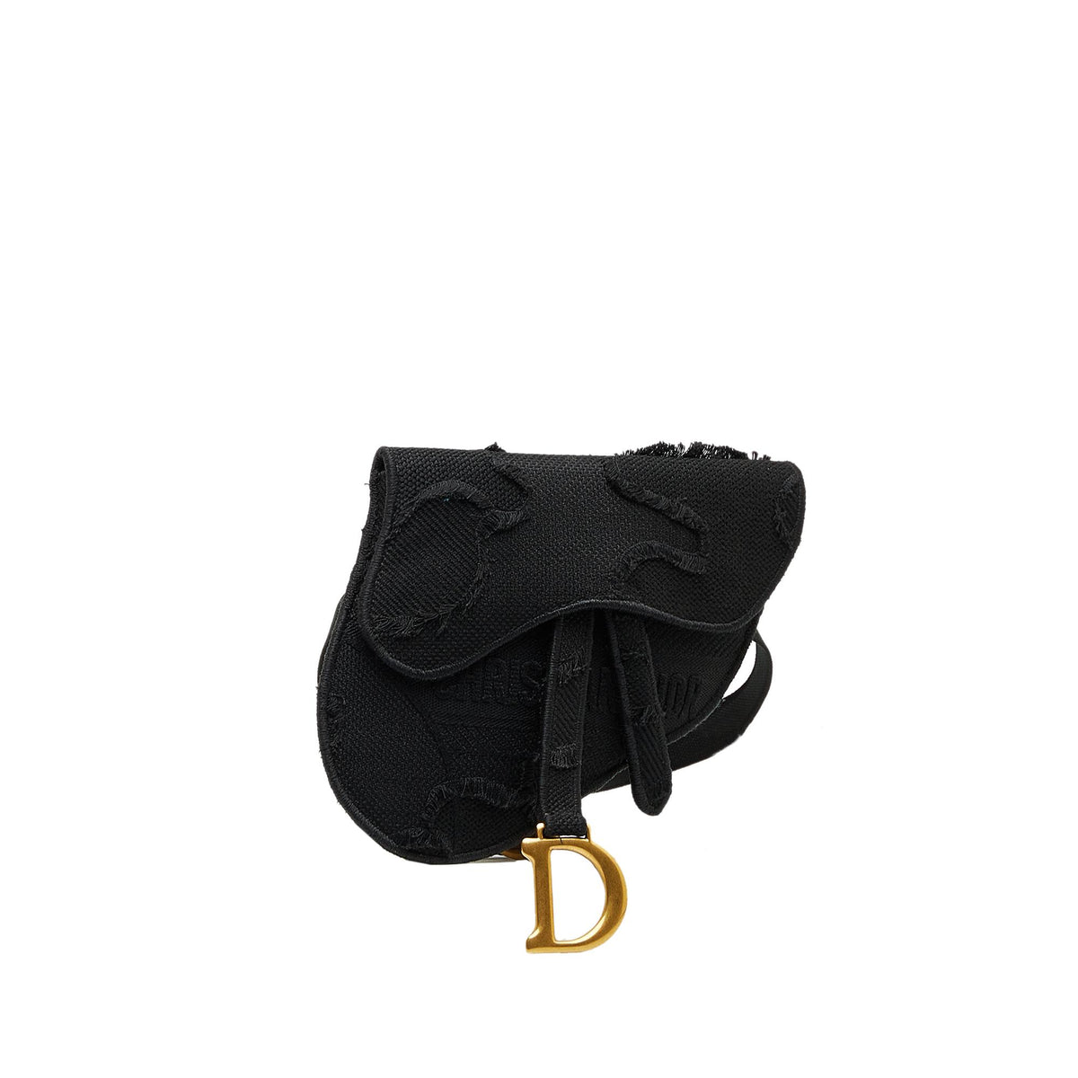Dior Embroidered Canvas Camouflage Saddle Belt Bag