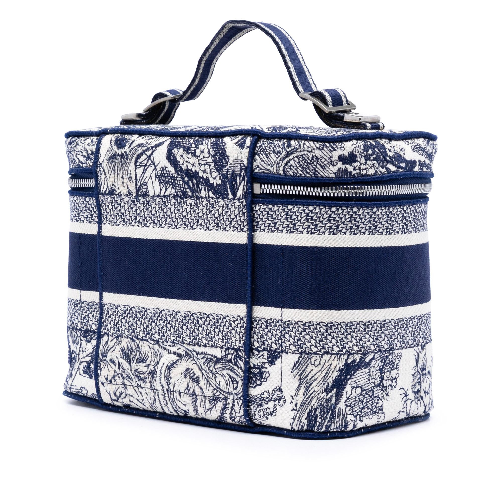 Dior Embroidered Canvas Toile De Jouy DiorTravel Vanity Case