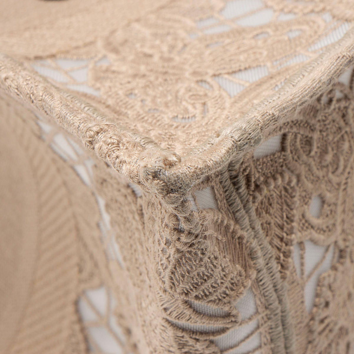 Dior Embroidered D-Lace Medium Book Tote