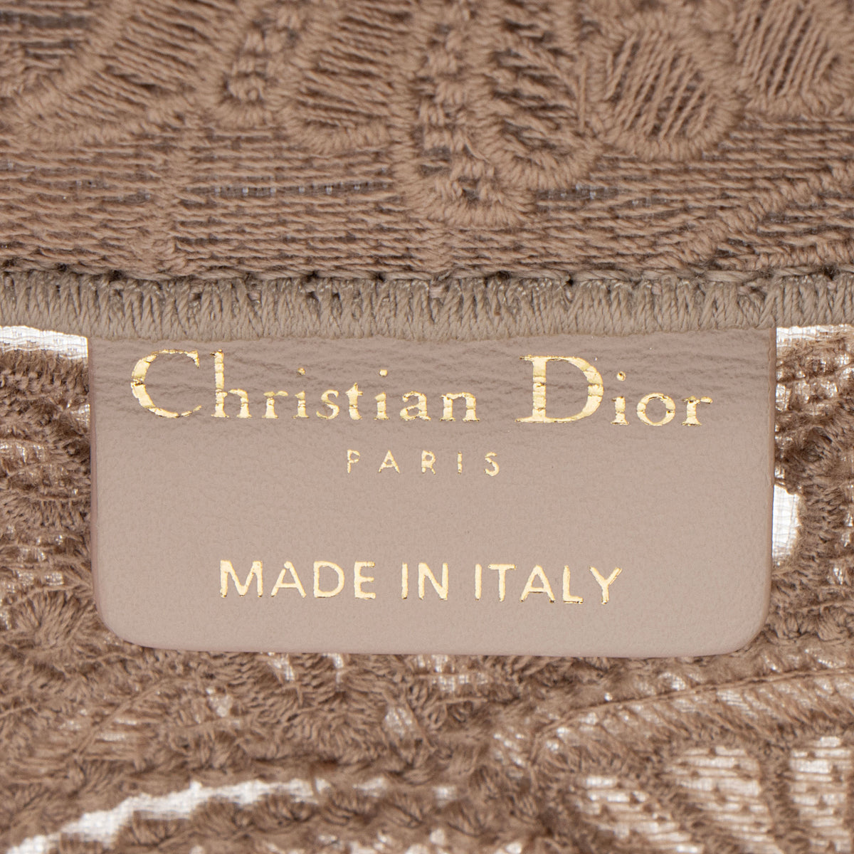 Dior Embroidered D-Lace Medium Book Tote