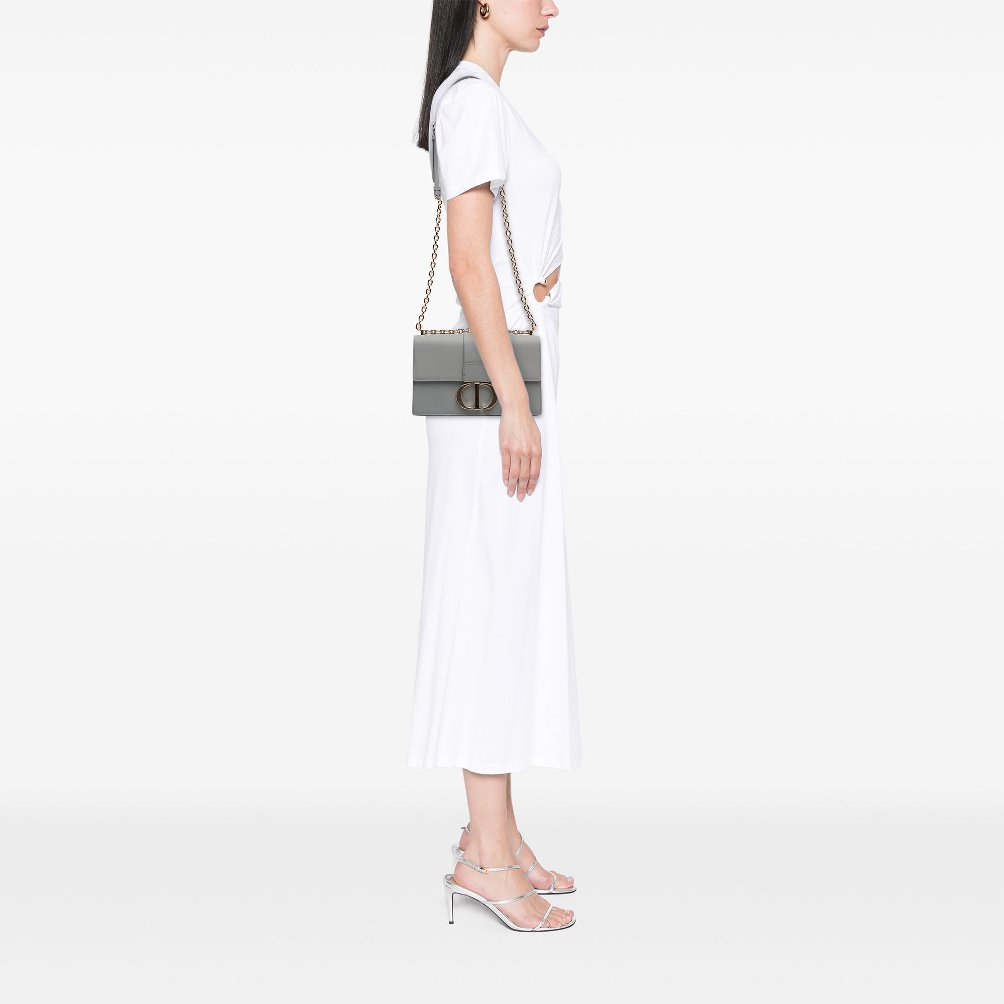 Dior Grained Calfskin 30 Montaigne Chain Flap