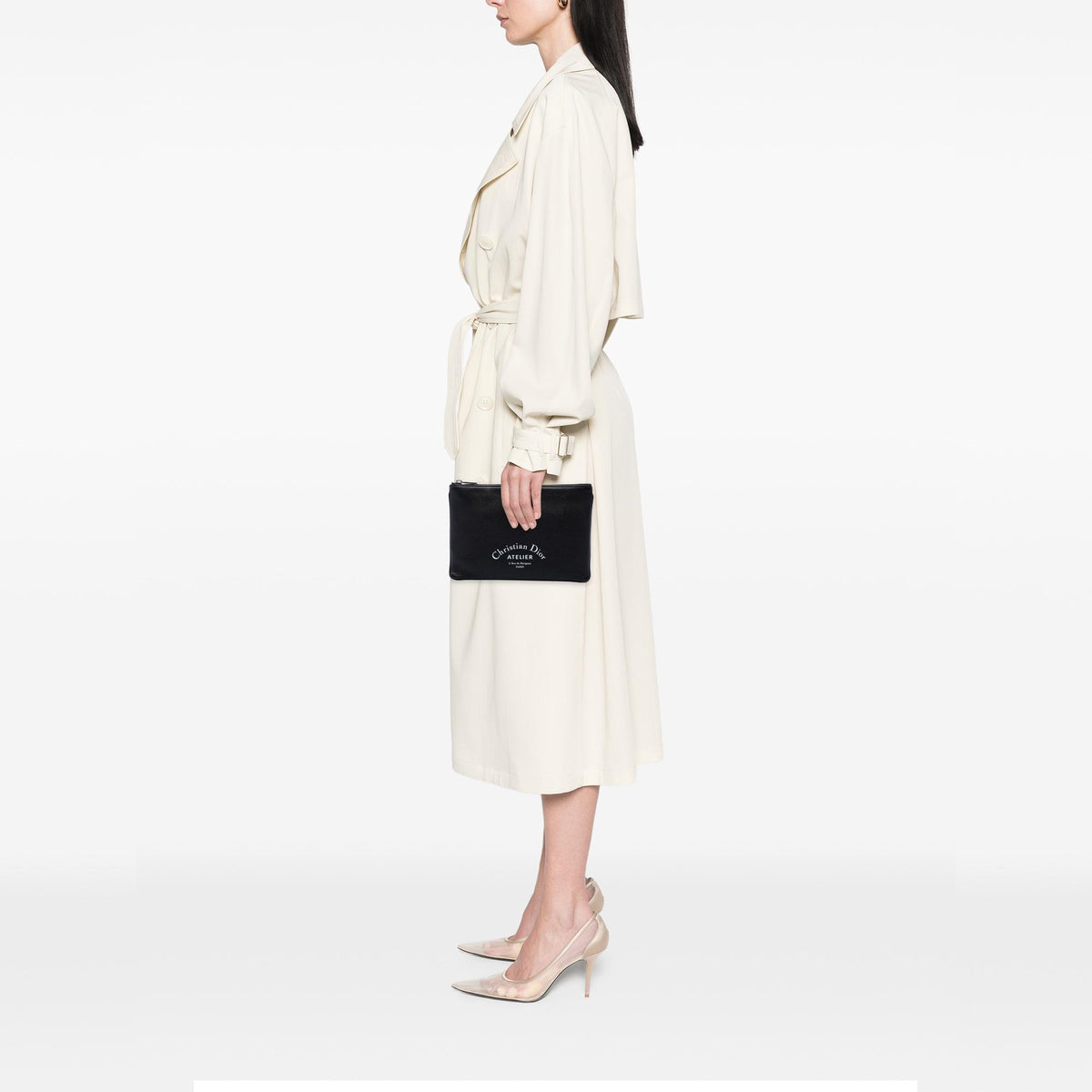 Dior Grained Calfskin Atelier Clutch