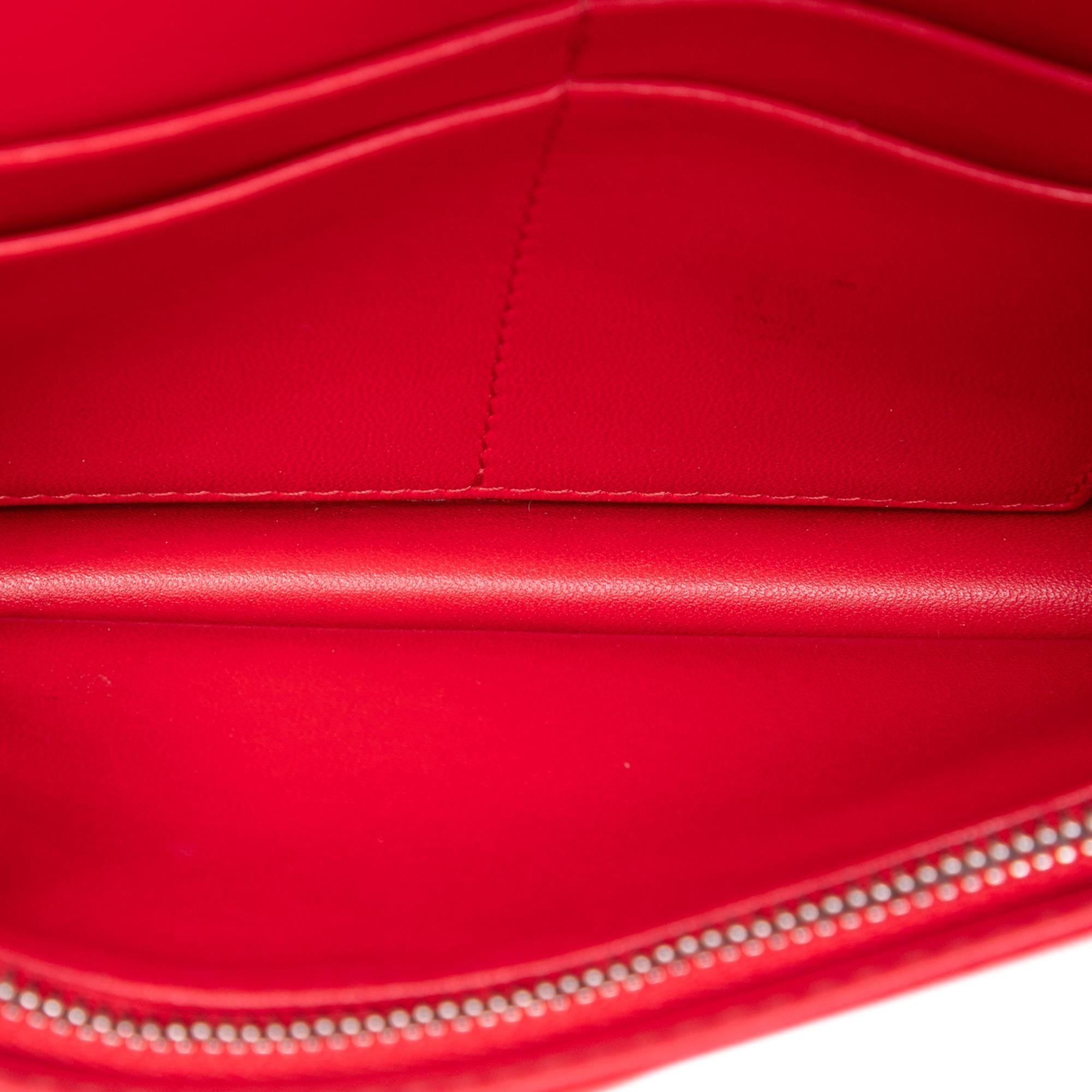 Dior Grained Calfskin Diorama Wallet on Chain