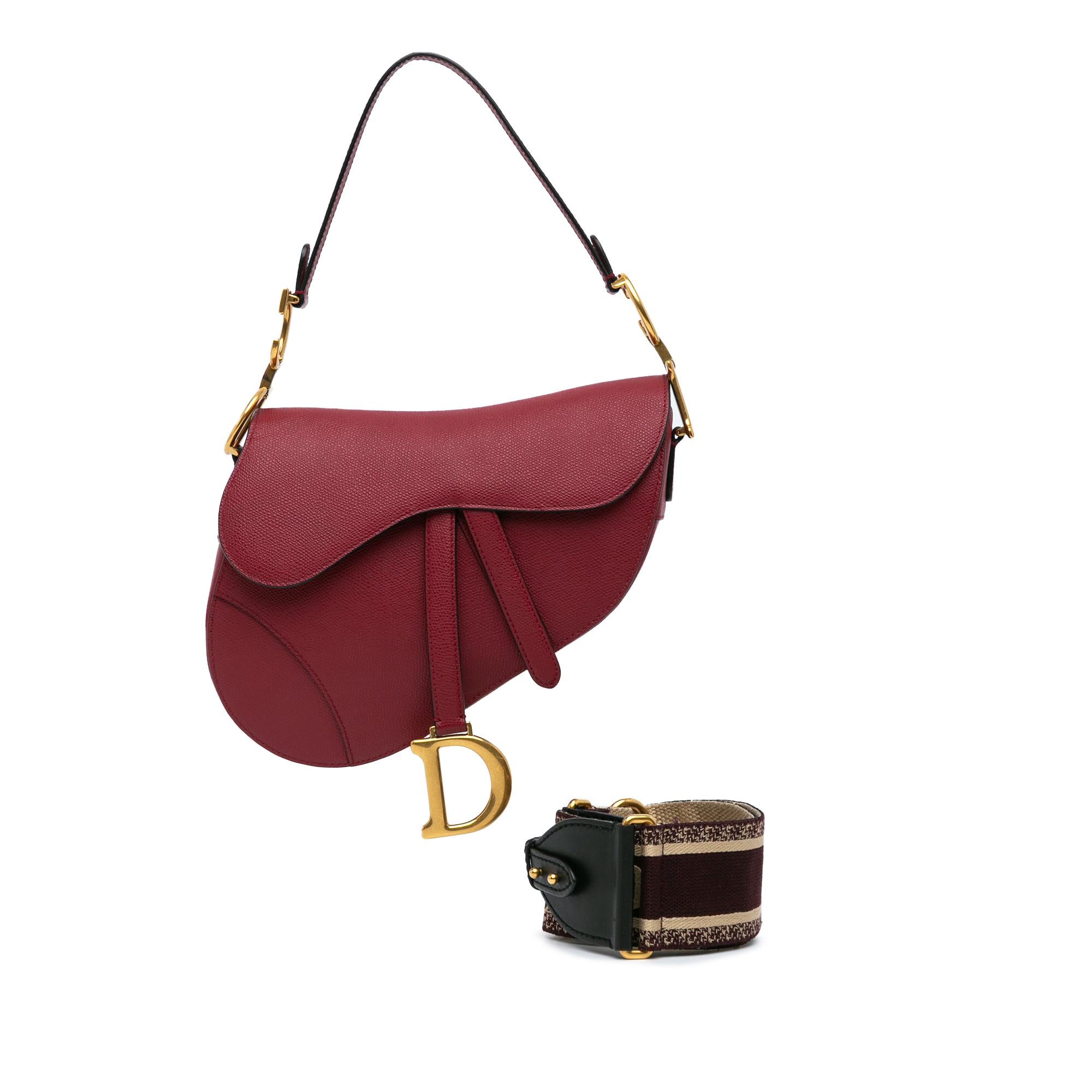 Dior Grained Calfskin Saddle Bag