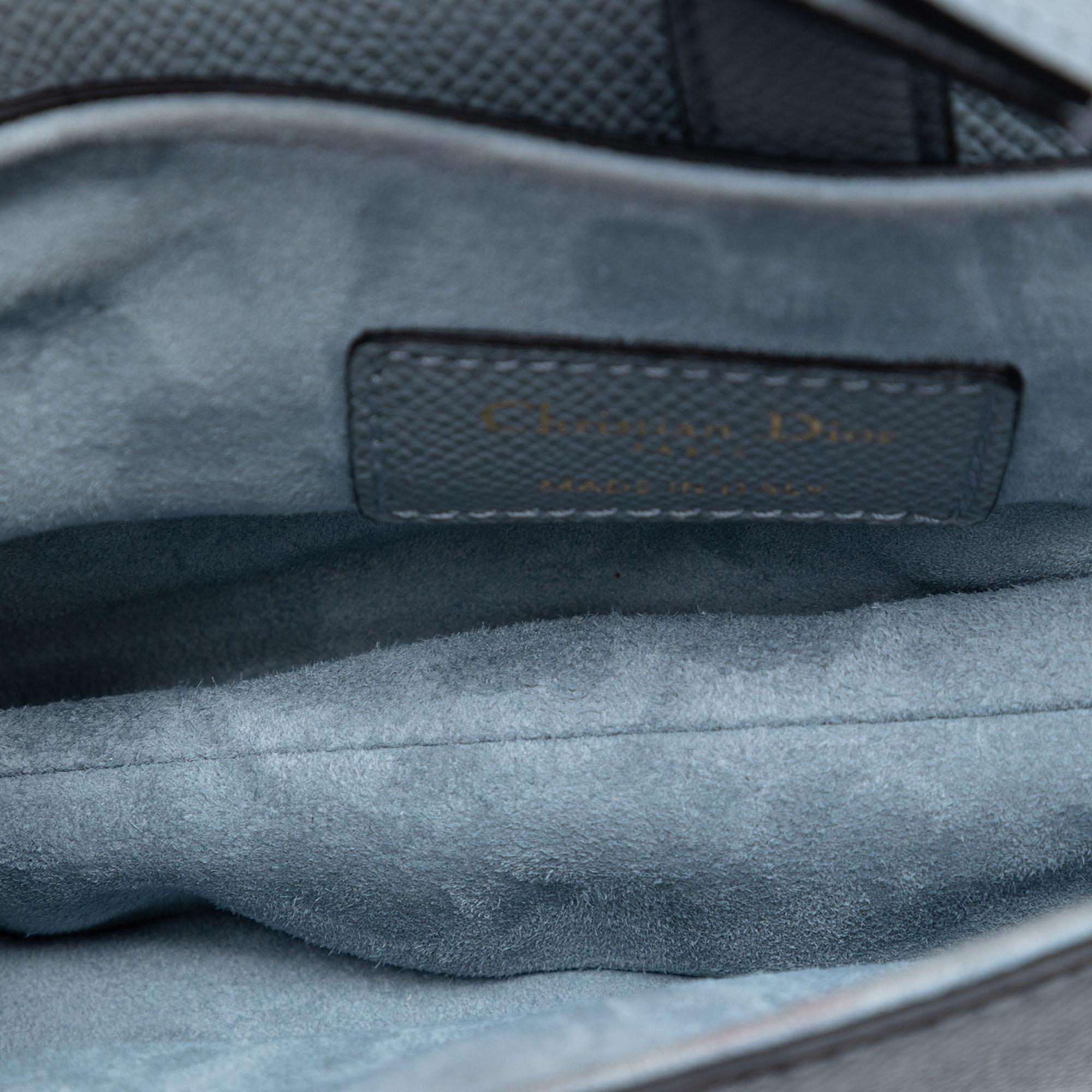 Dior Grained Calfskin Saddle Bag