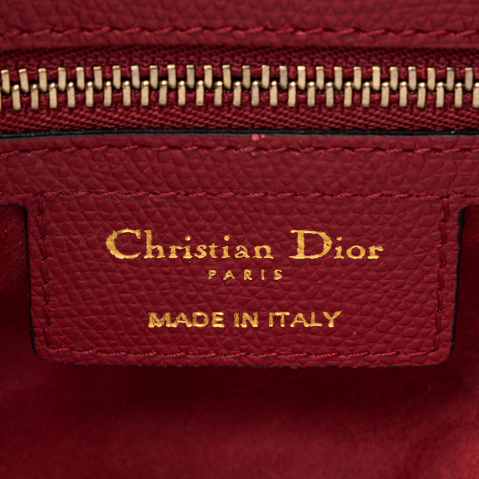 Dior Grained Calfskin Saddle Bag