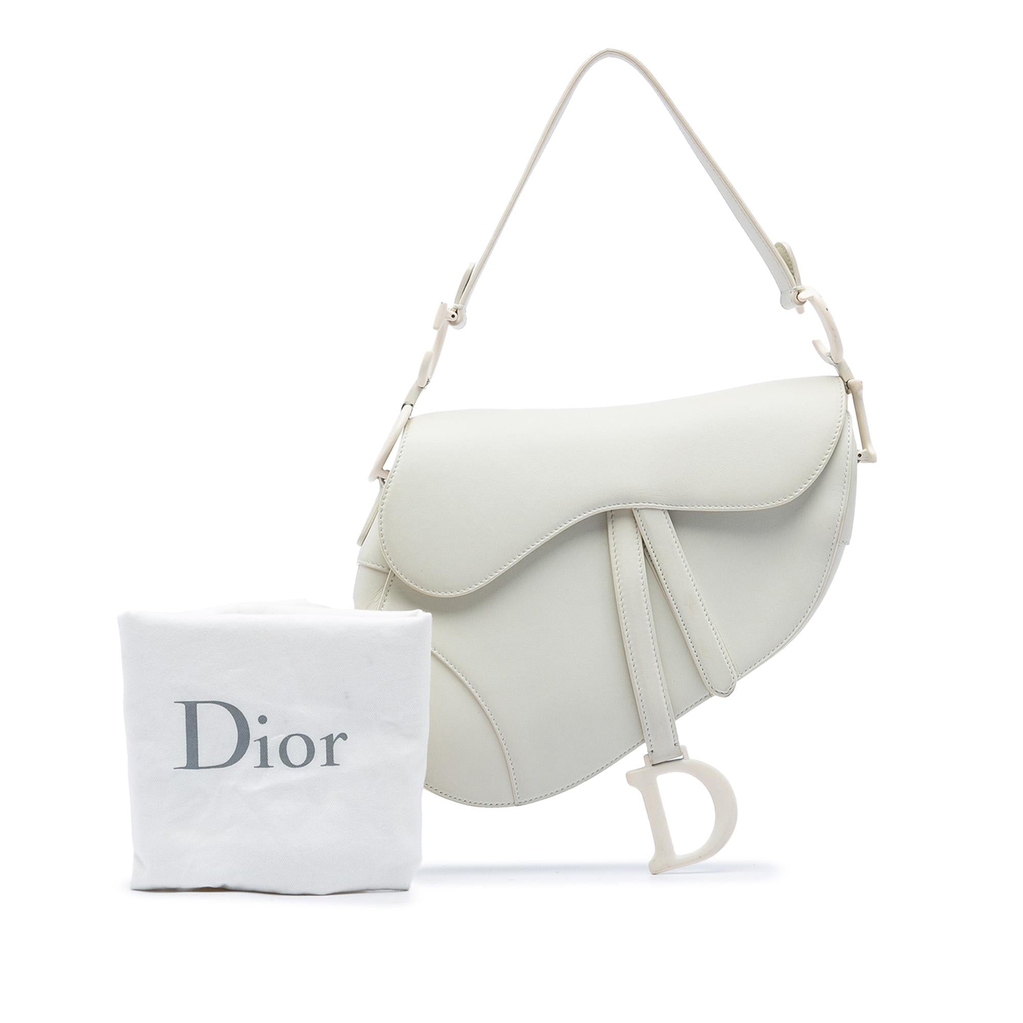 Dior Grained Calfskin Saddle Bag