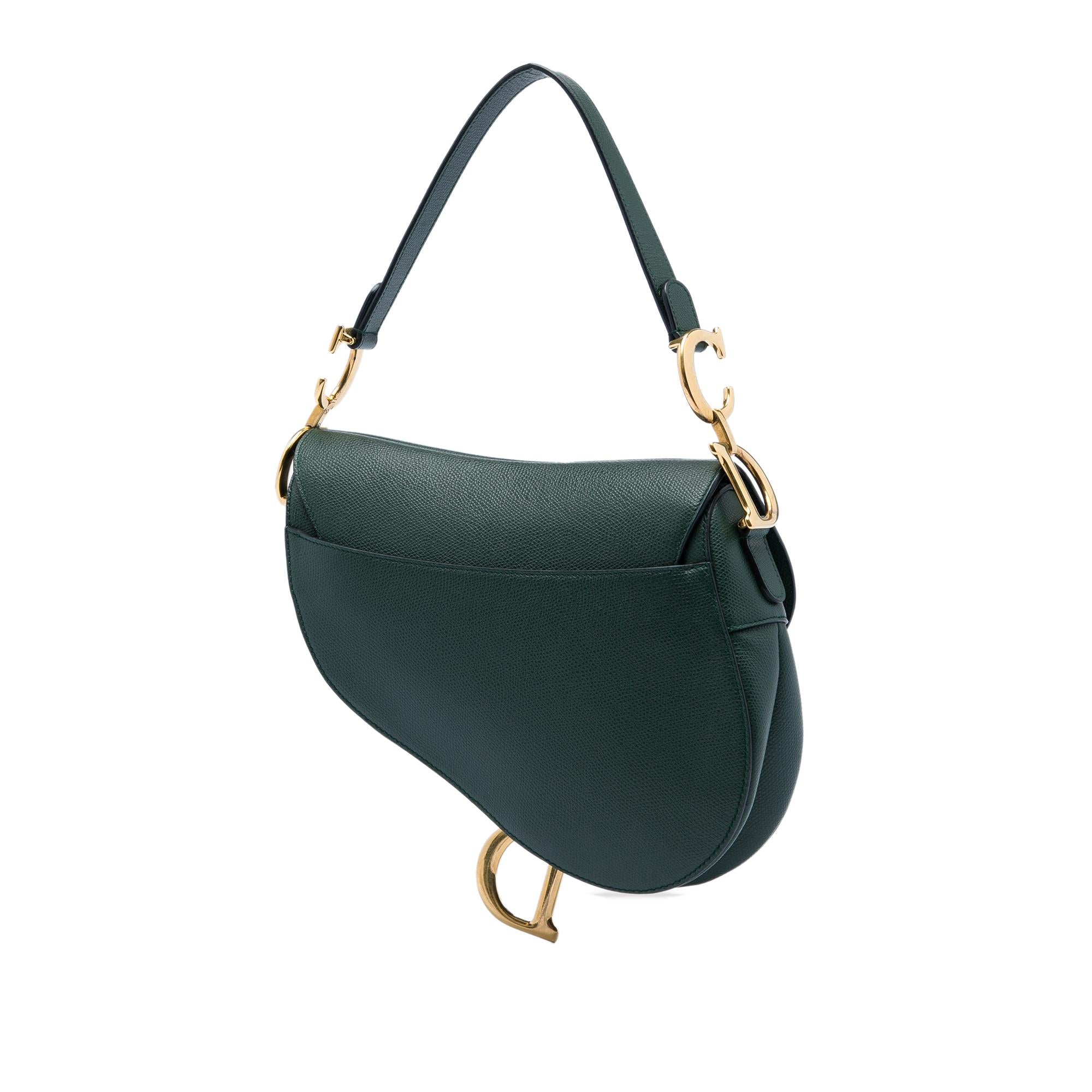 Dior Grained Calfskin Saddle Bag