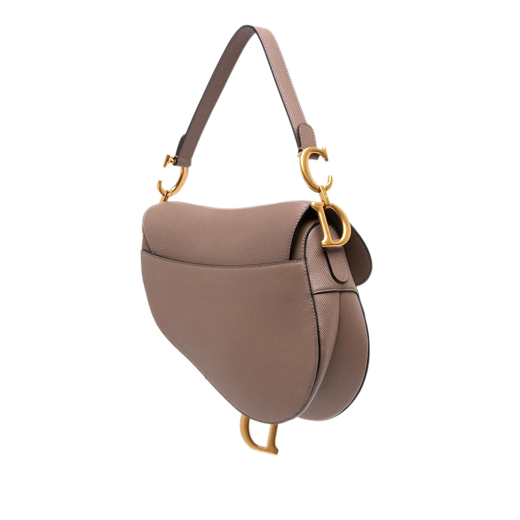 Dior Grained Calfskin Saddle Bag
